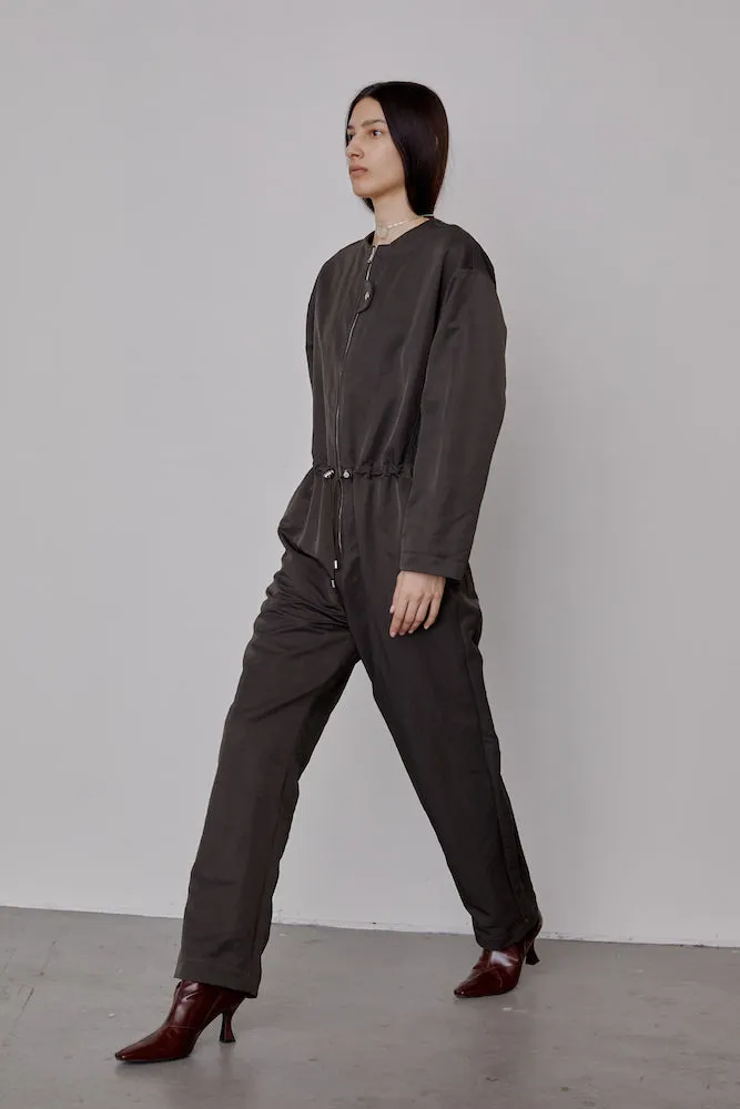 Zip Front Aviator Jumpsuit - Peat sold by NOMIA product image thumbnail 2