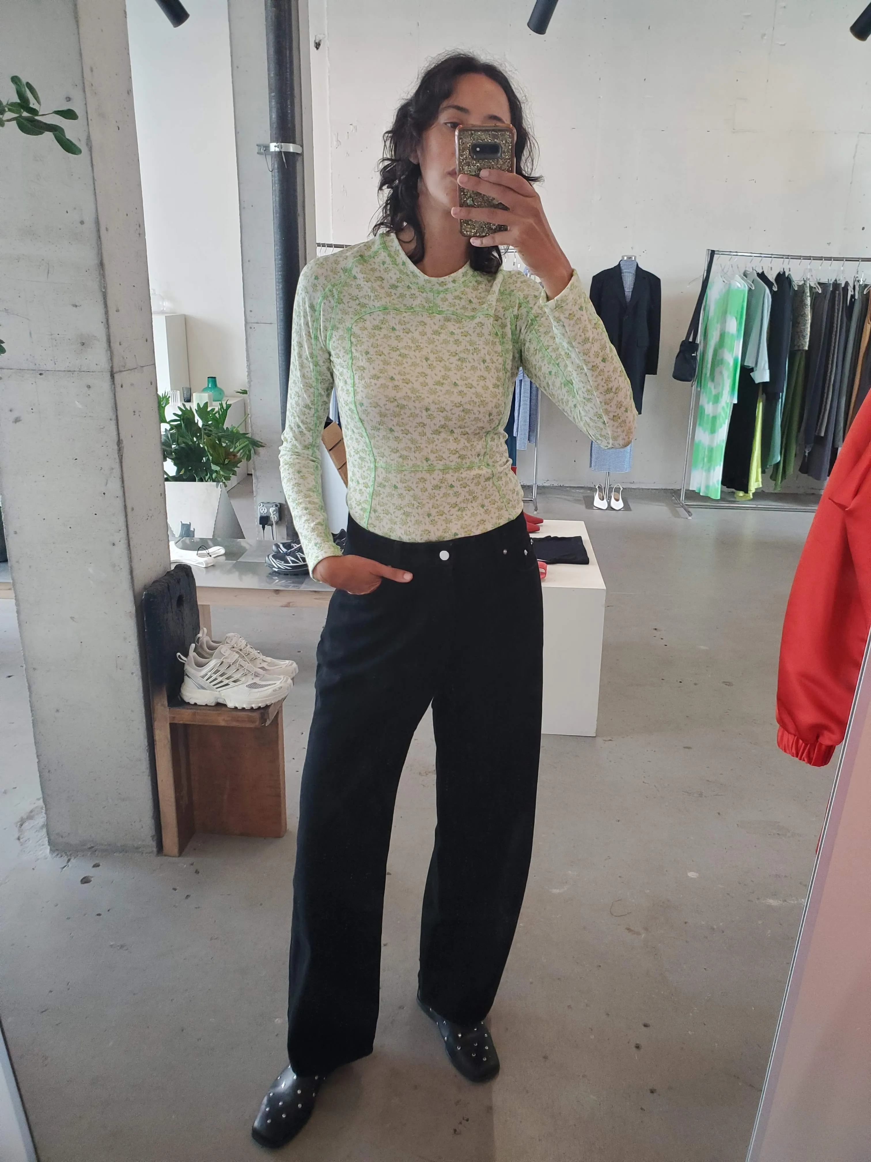 Drop Wide Leg Jeans - Black sold by NOMIA product image thumbnail 3