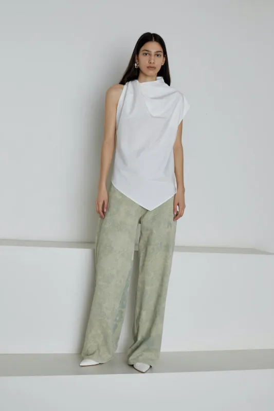 Twist Shoulder Top - Chalk made by NOMIA