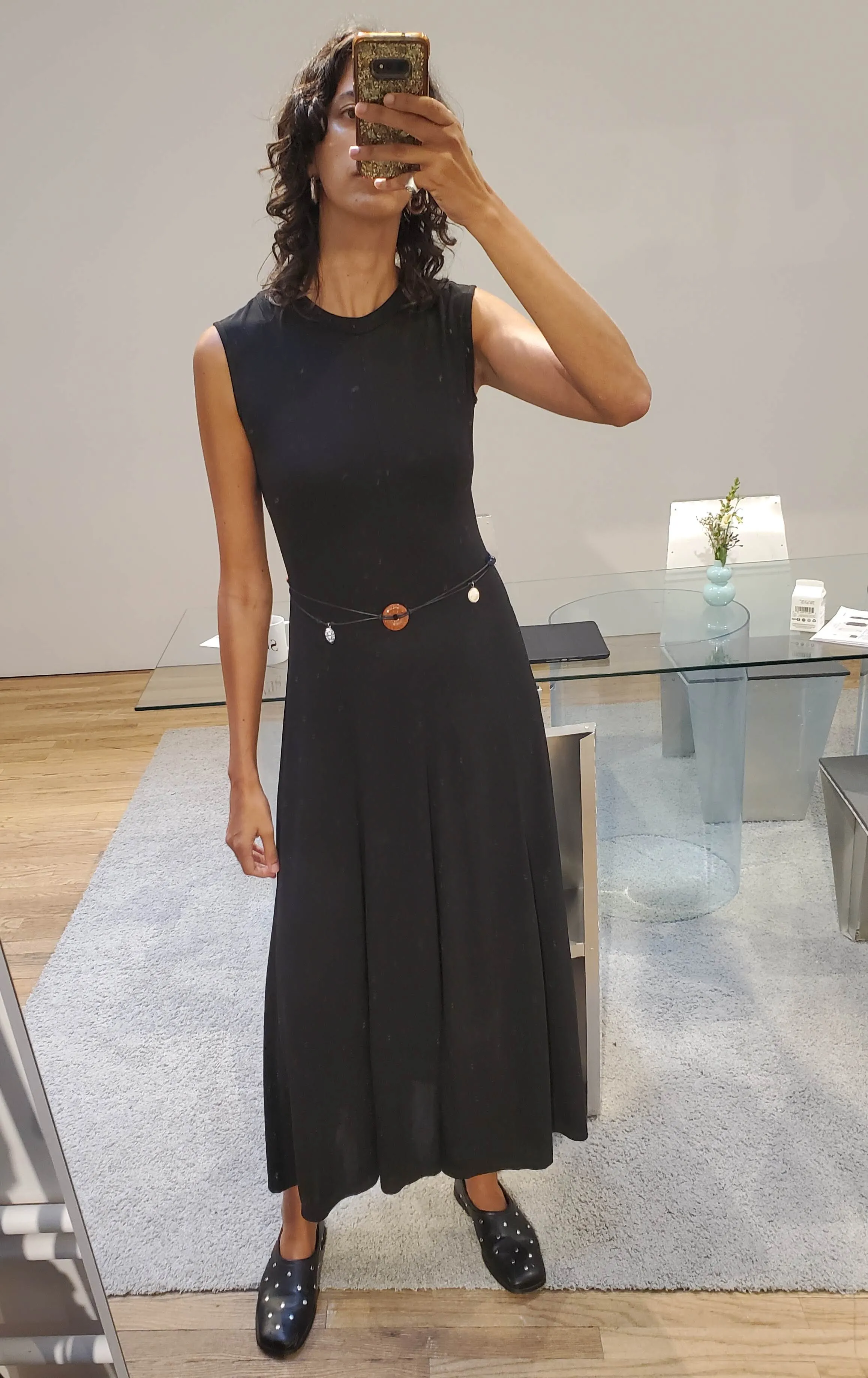 Seamed Sleeveless Maxi Dress - Black sold by NOMIA product image thumbnail 2