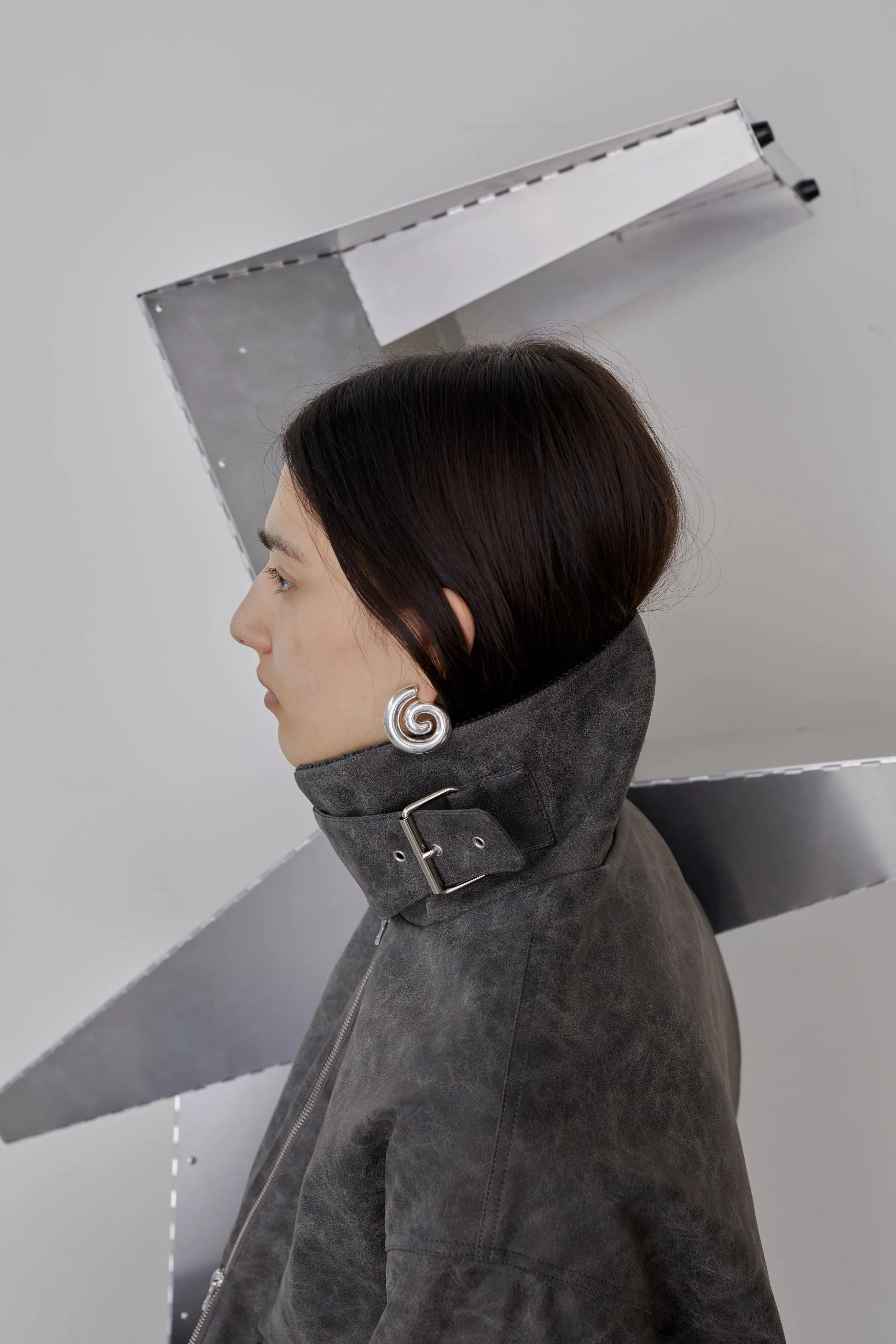 Sterling Silver Spiral Earrings sold by NOMIA product image thumbnail 2