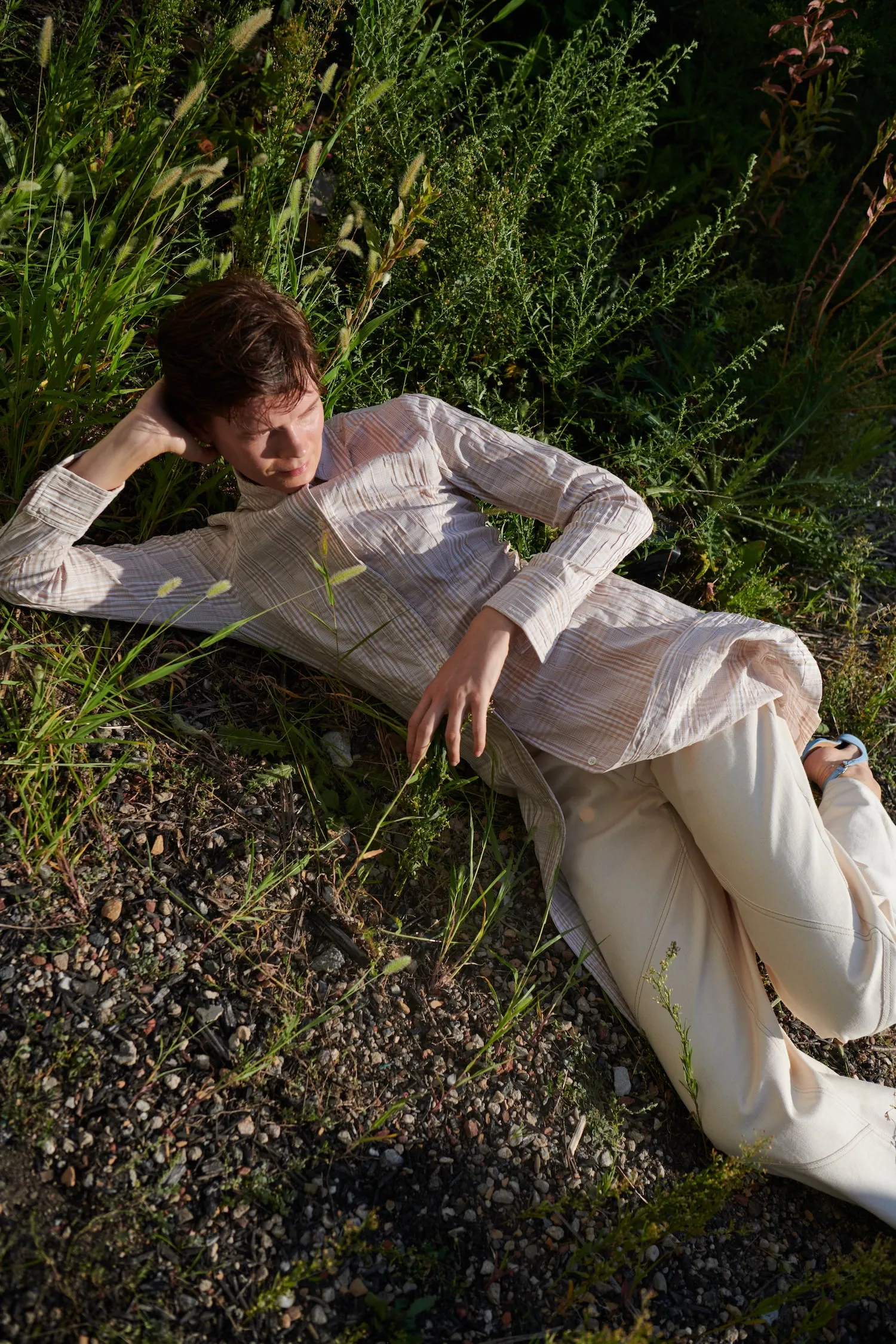 Fitted Shirtdress - Wheat Plaid sold by NOMIA product image thumbnail 2