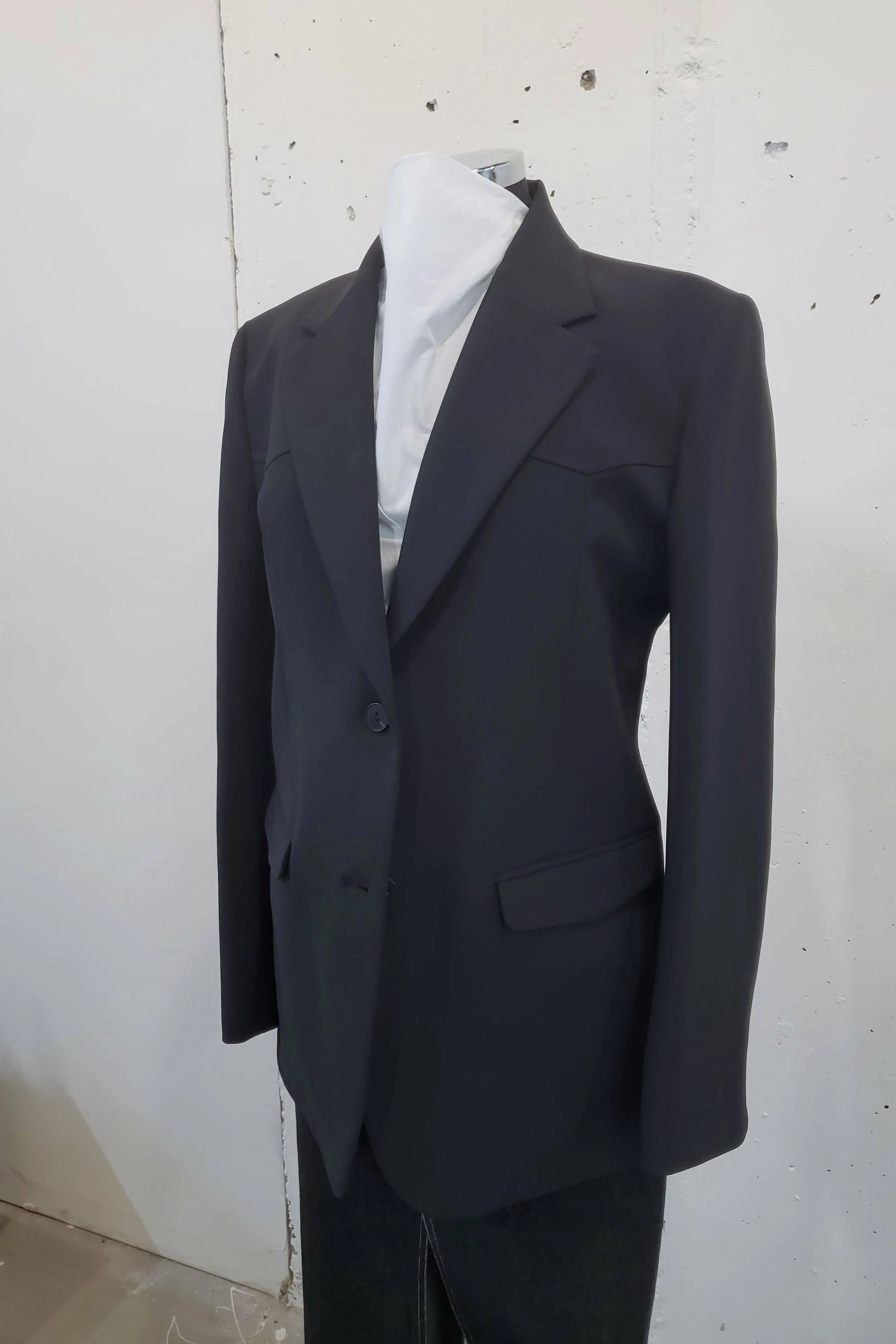 Oversized Yoke Blazer - Black sold by NOMIA