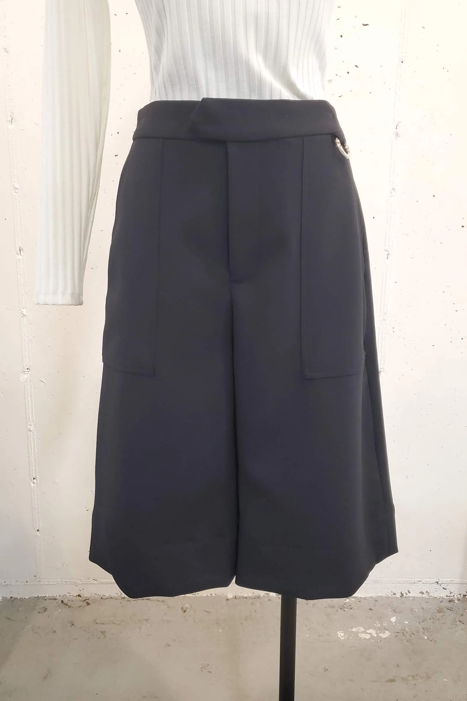 Patch Pocket Shorts - Black sold by NOMIA