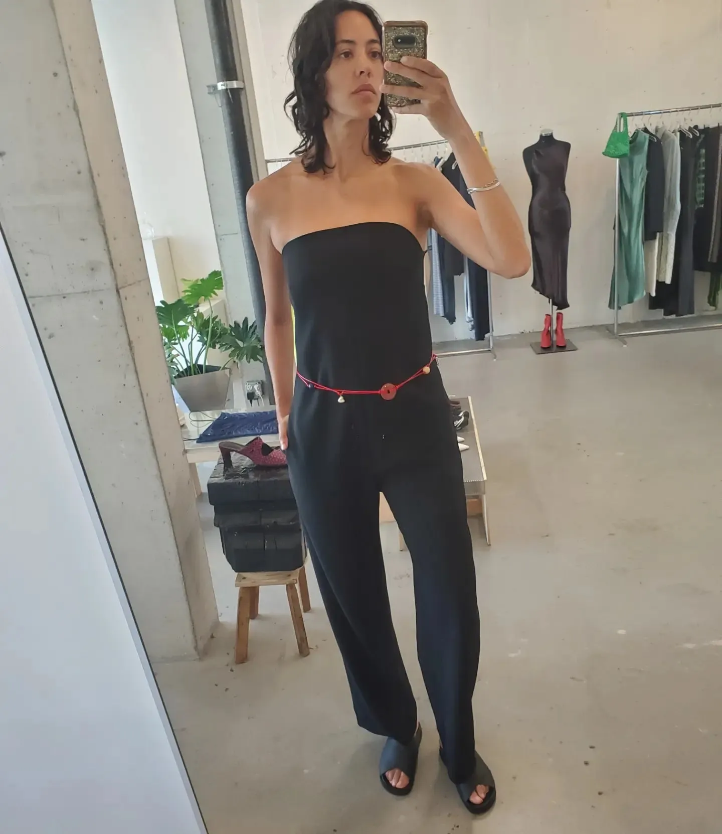 Strapless Fluid Jumpsuit - Black sold by NOMIA product image thumbnail 3