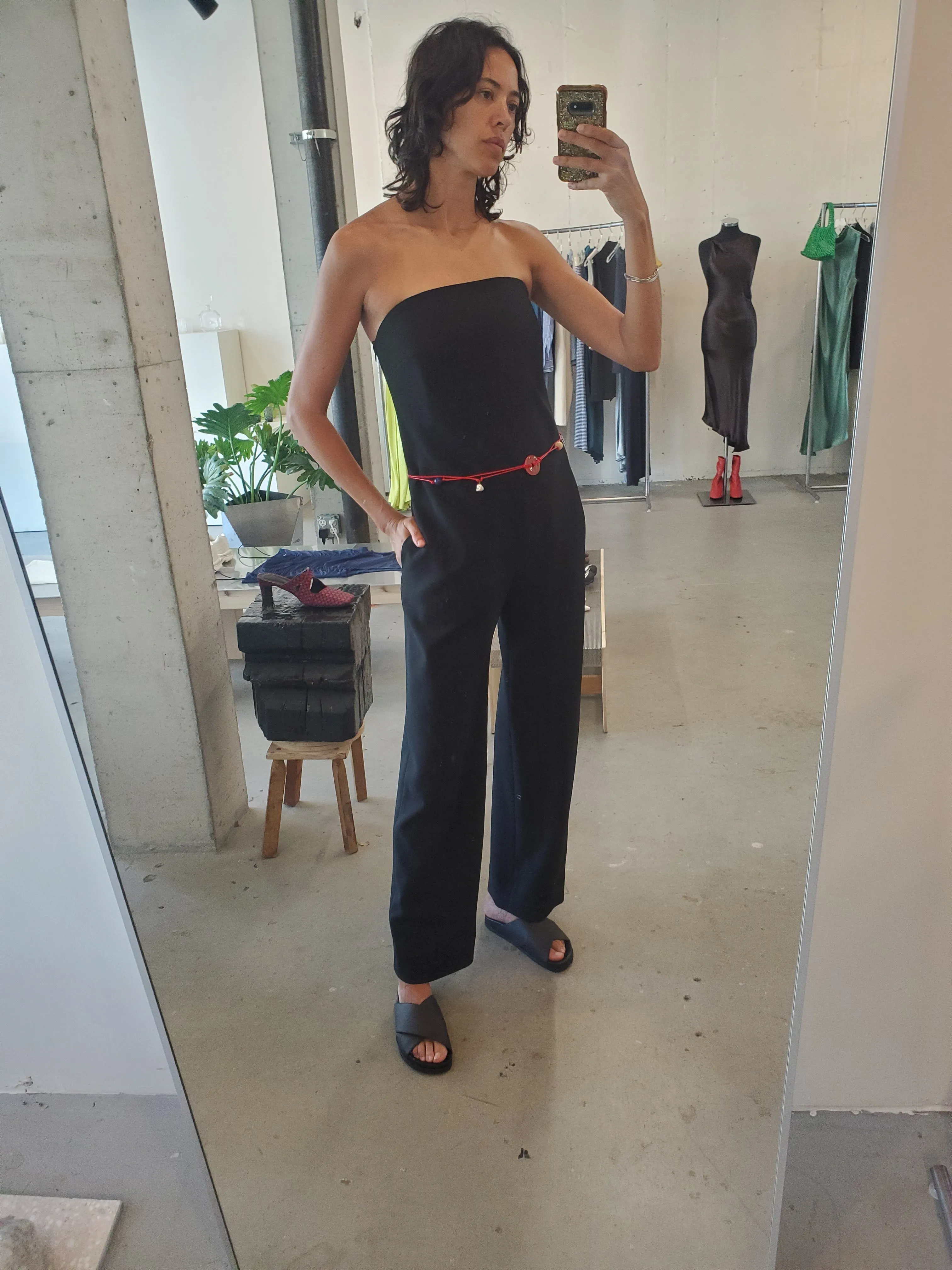Strapless Fluid Jumpsuit - Black sold by NOMIA product image thumbnail 4