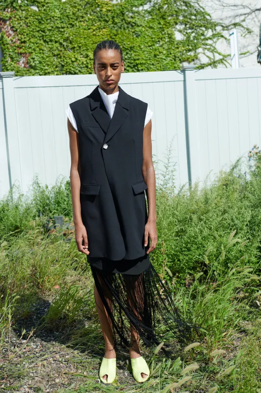 Darted Vest - Black sold by NOMIA