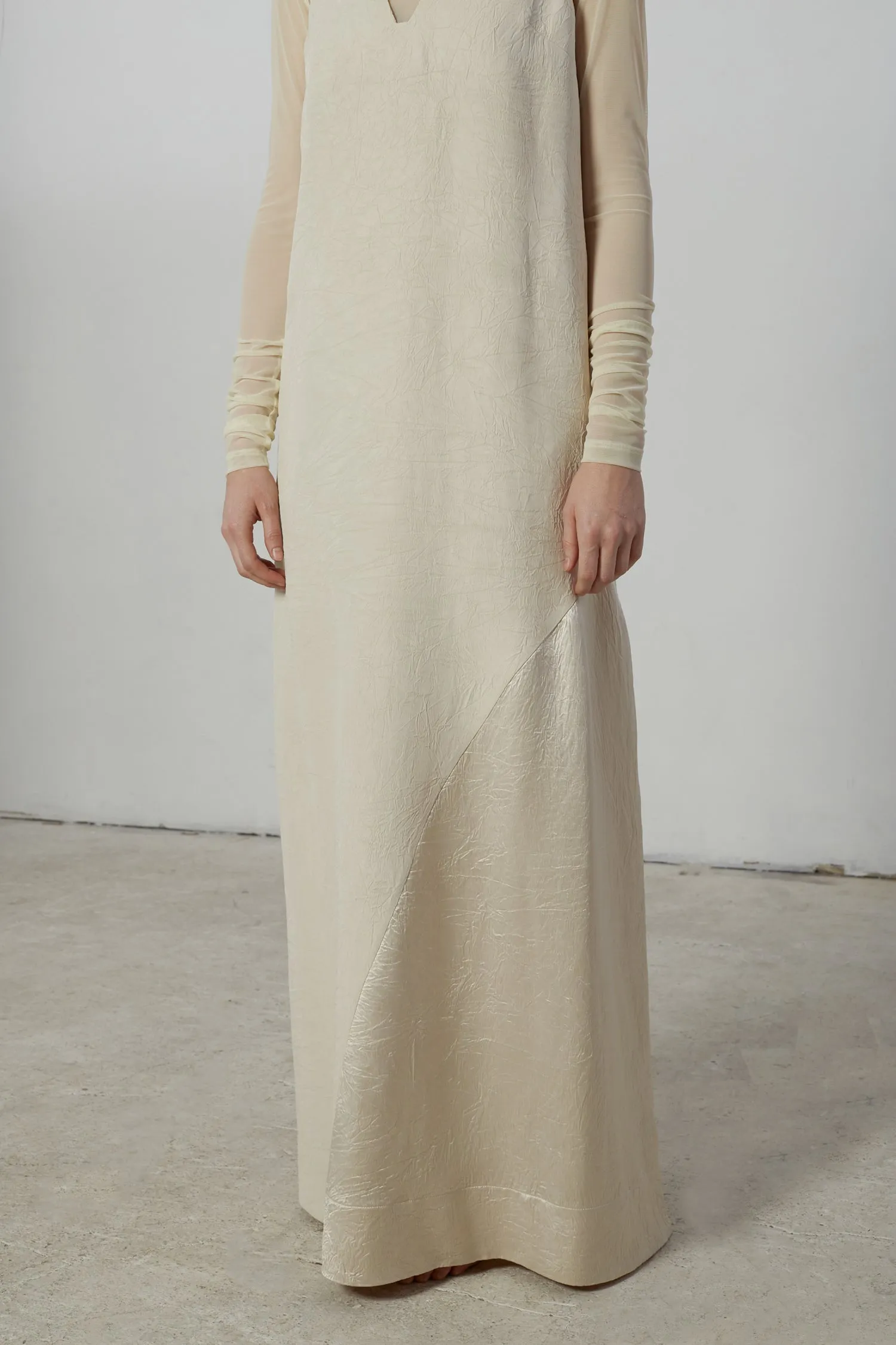 Mock Neck Mesh Turtleneck - Ivory sold by NOMIA product image thumbnail 2