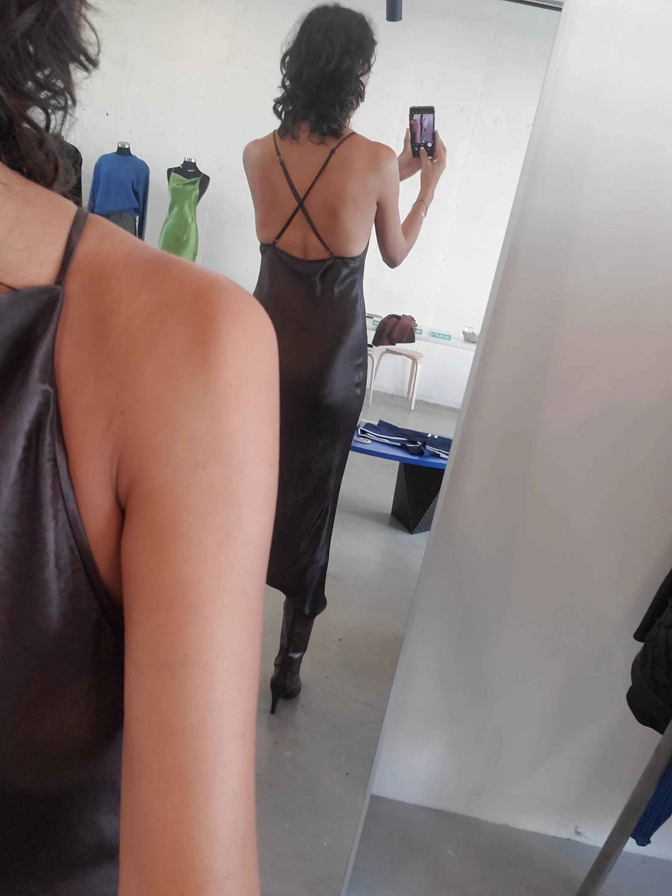 Crossback Bias Dress - Earth sold by NOMIA product image thumbnail 4