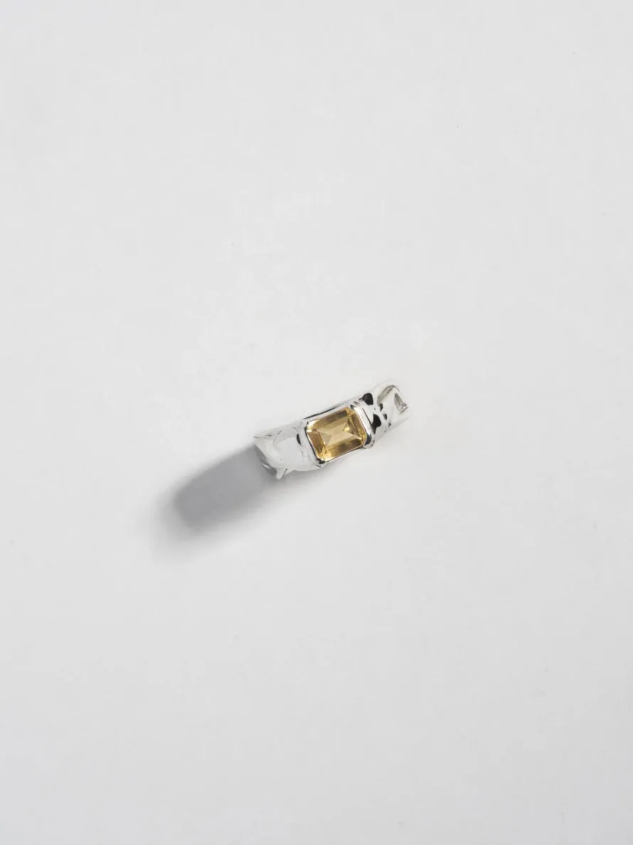 Faris Nast Ringe - Silver / topaz sold by NOMIA product image thumbnail 2