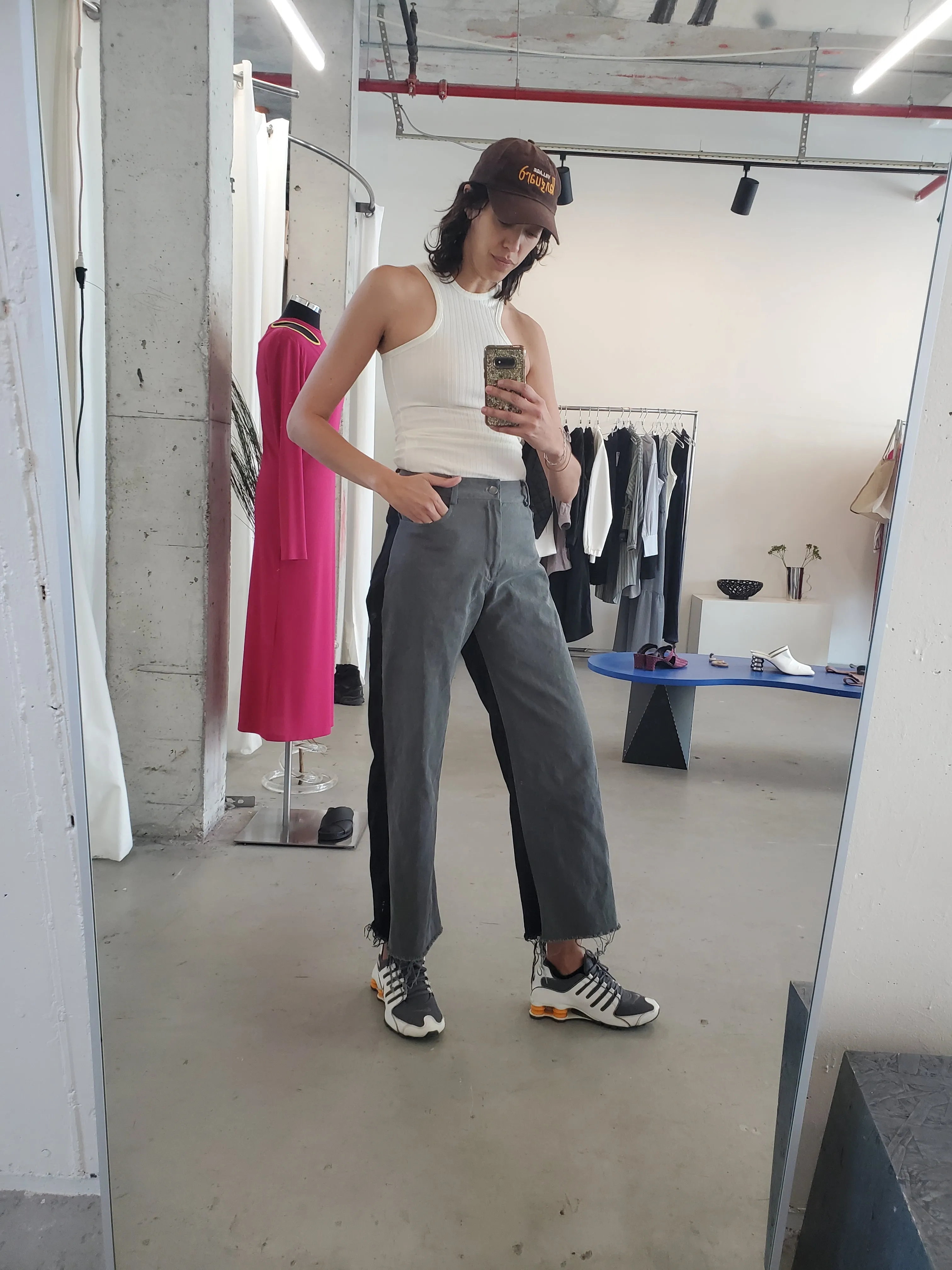 Two Tone Jeans - Grey / Black sold by NOMIA product image thumbnail 2
