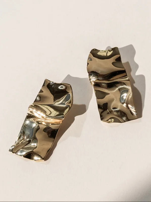 Faris Warp Earrings - Bronze made by FARIS