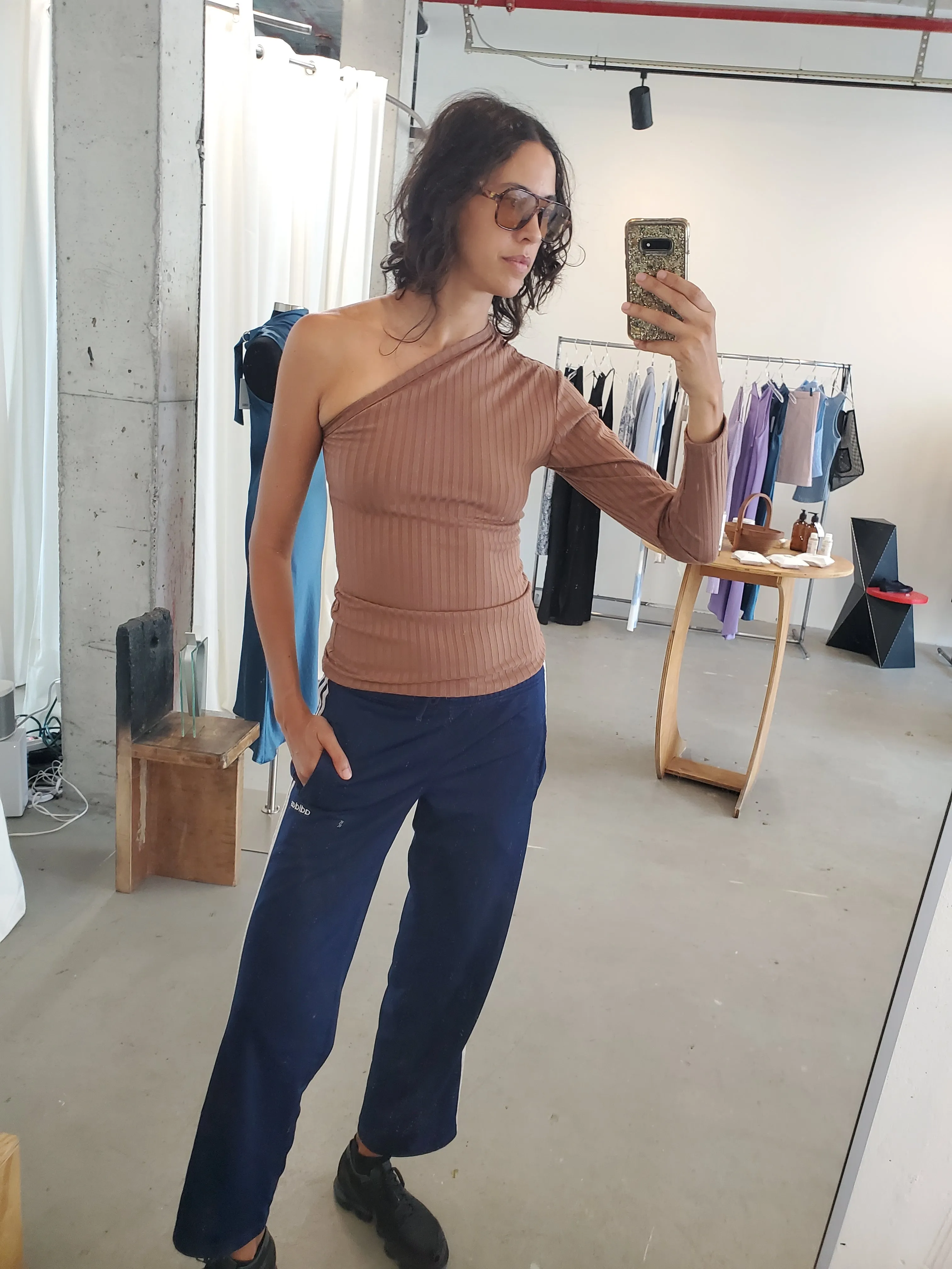 One Sleeve Top - Russet sold by NOMIA product image thumbnail 2