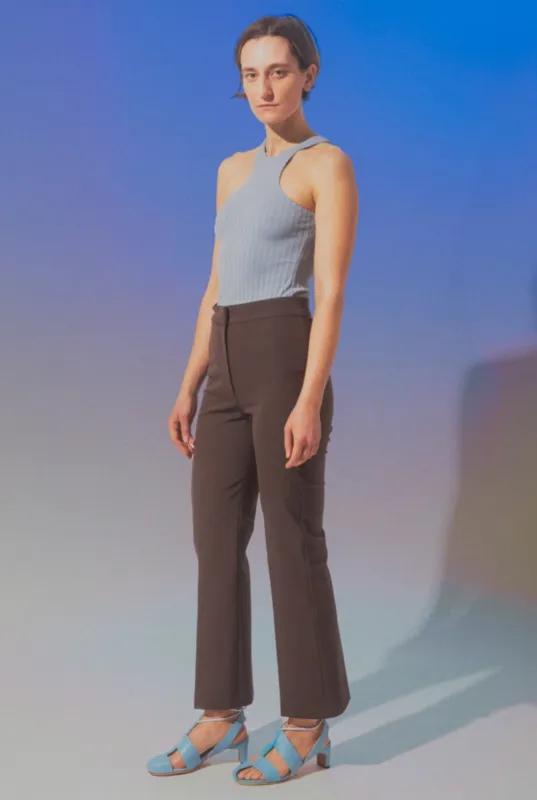 Asymmetric Racerback Tank - Sky made by NOMIA