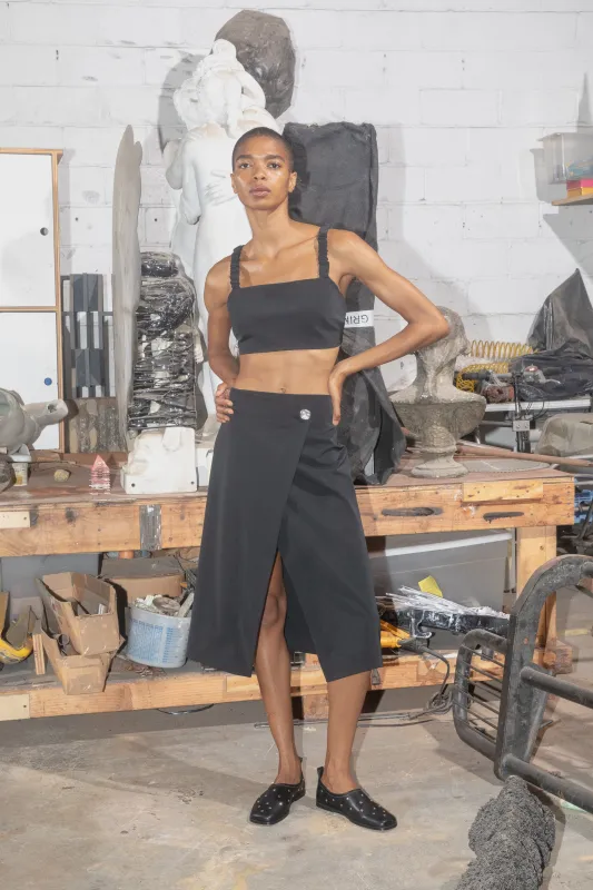 Bungee Strap Bralette - Black sold by NOMIA