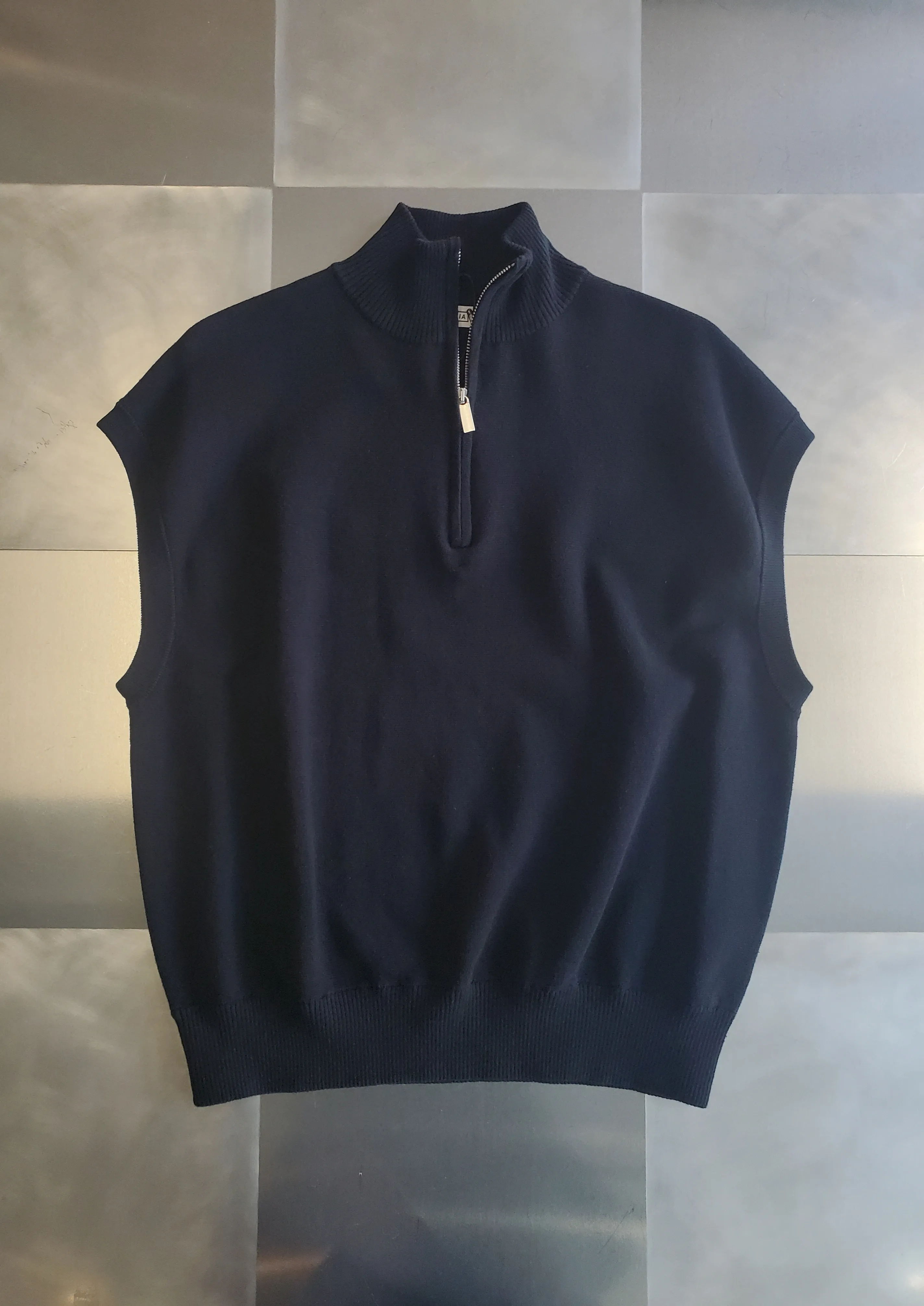 Sleeveless Zip Sweater Vest - Black sold by NOMIA product image thumbnail 3