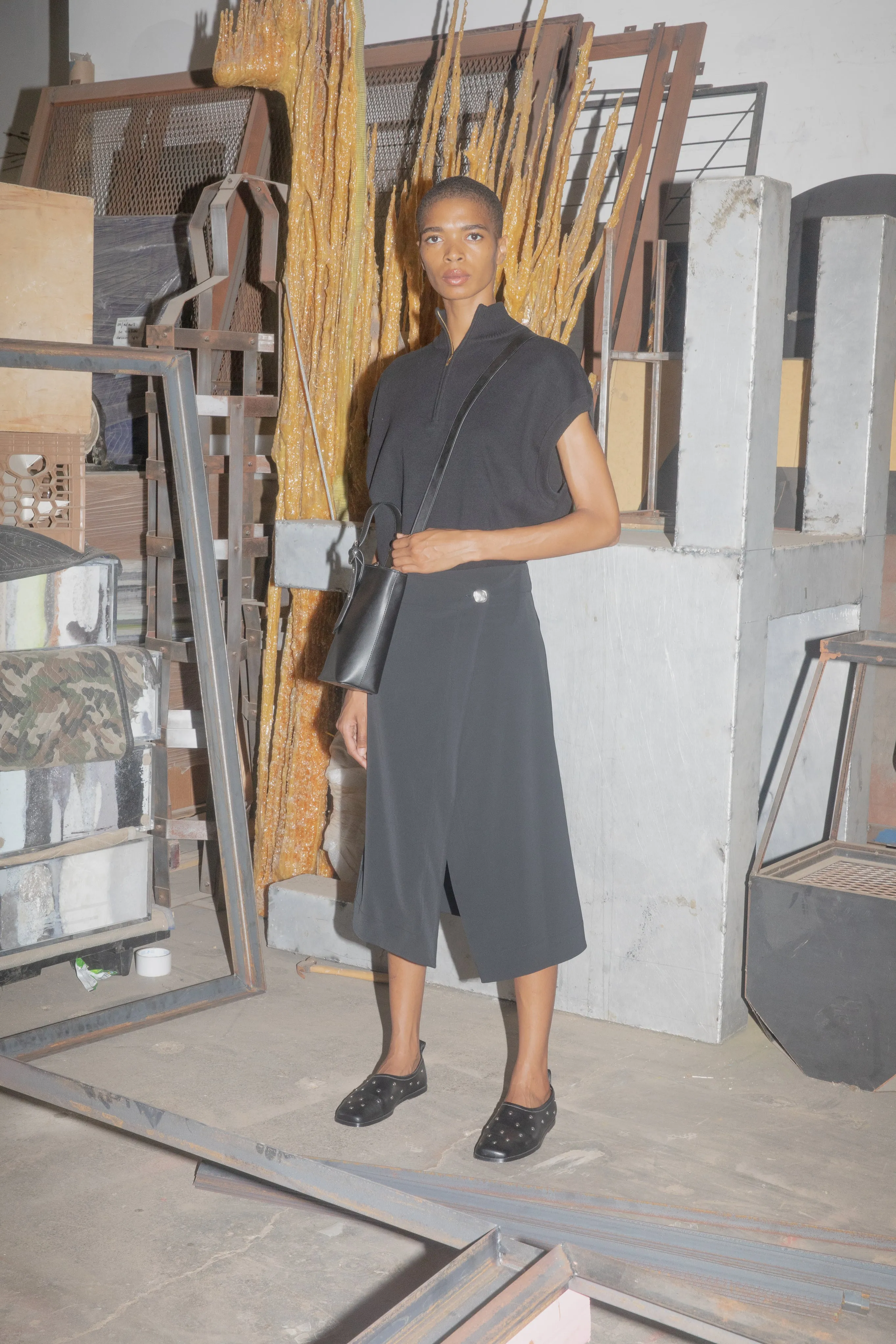 Sleeveless Zip Sweater Vest - Black sold by NOMIA product image thumbnail 2