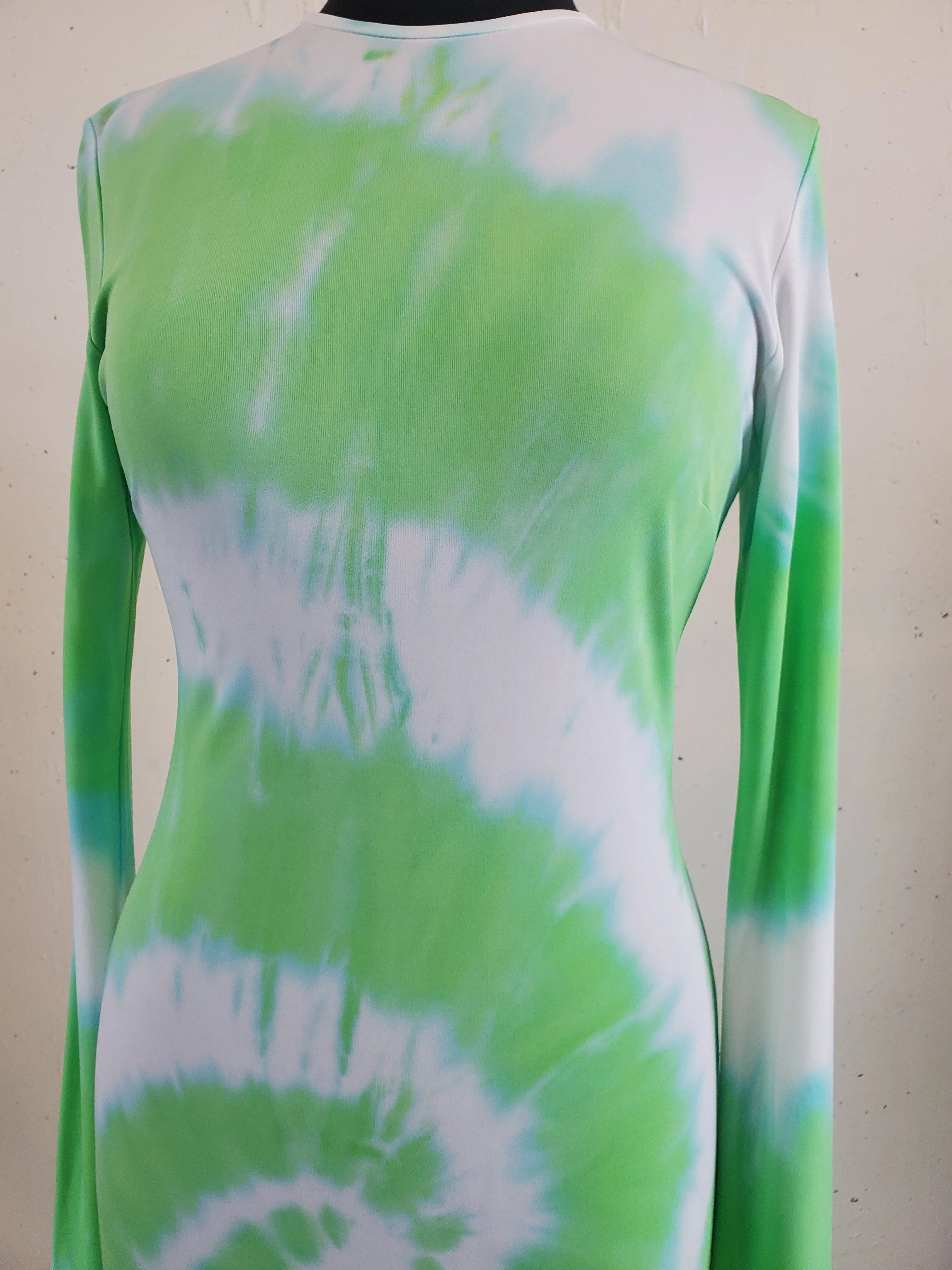 Long Sleeve Dress - Lime Tie-Dye sold by NOMIA product image thumbnail 3