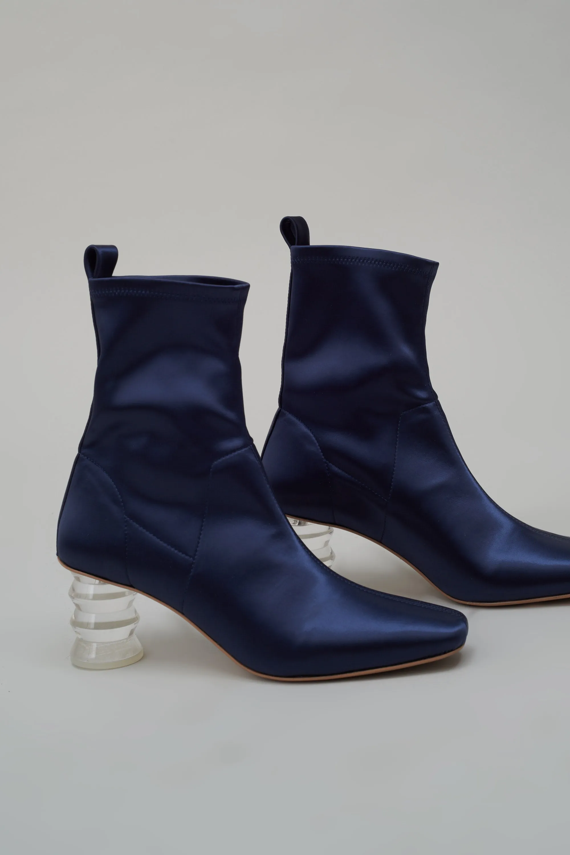 Binx Boot in Stretch Satin - Midnight sold by NOMIA product image thumbnail 5