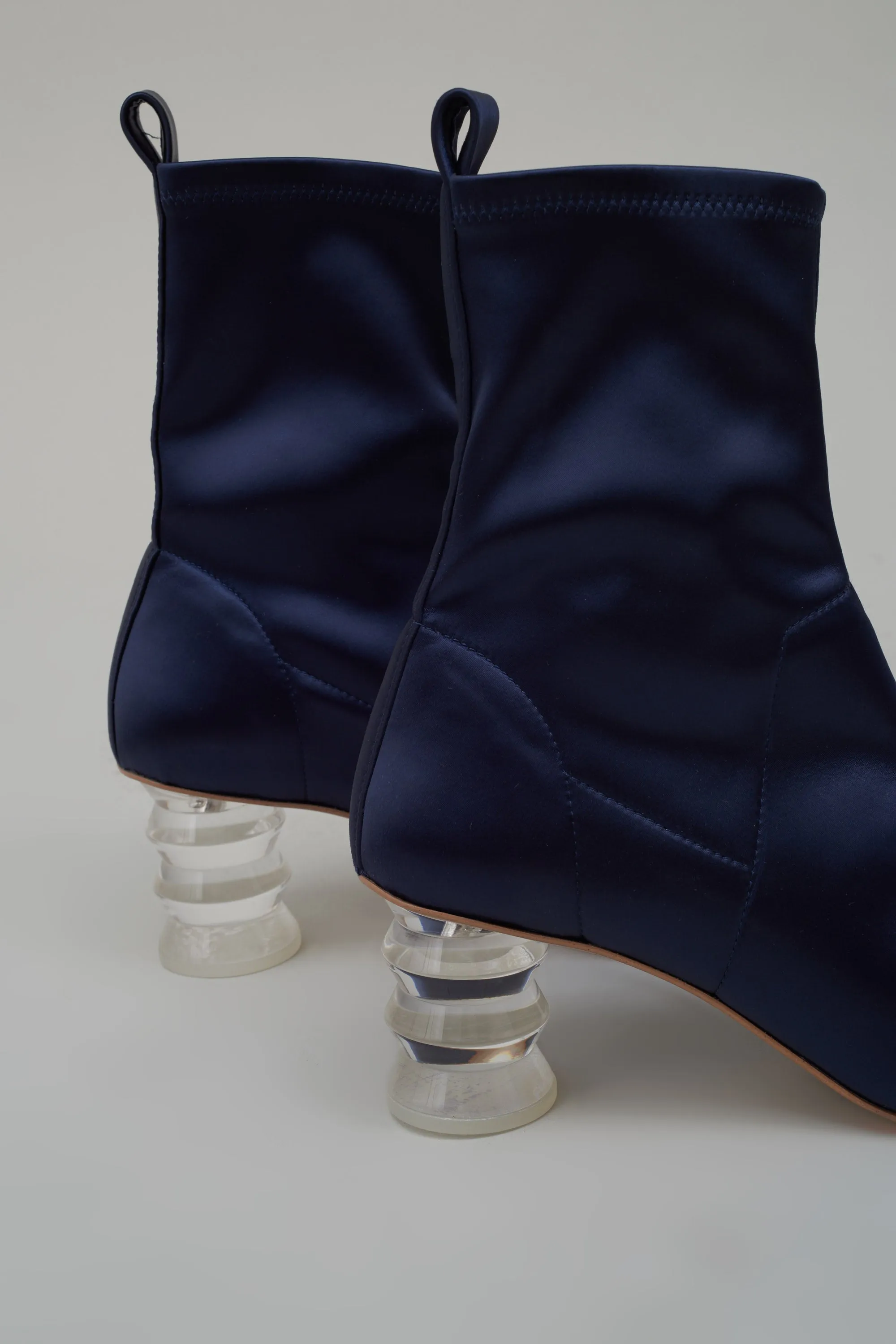 Binx Boot in Stretch Satin - Midnight sold by NOMIA product image thumbnail 4