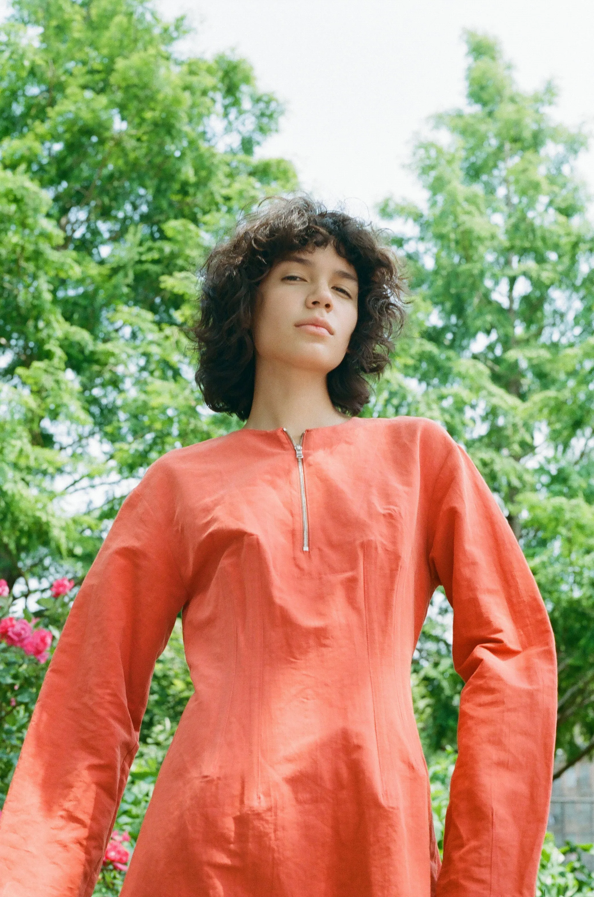 Zip Front Dress With Boning - Poppy sold by NOMIA product image thumbnail 3