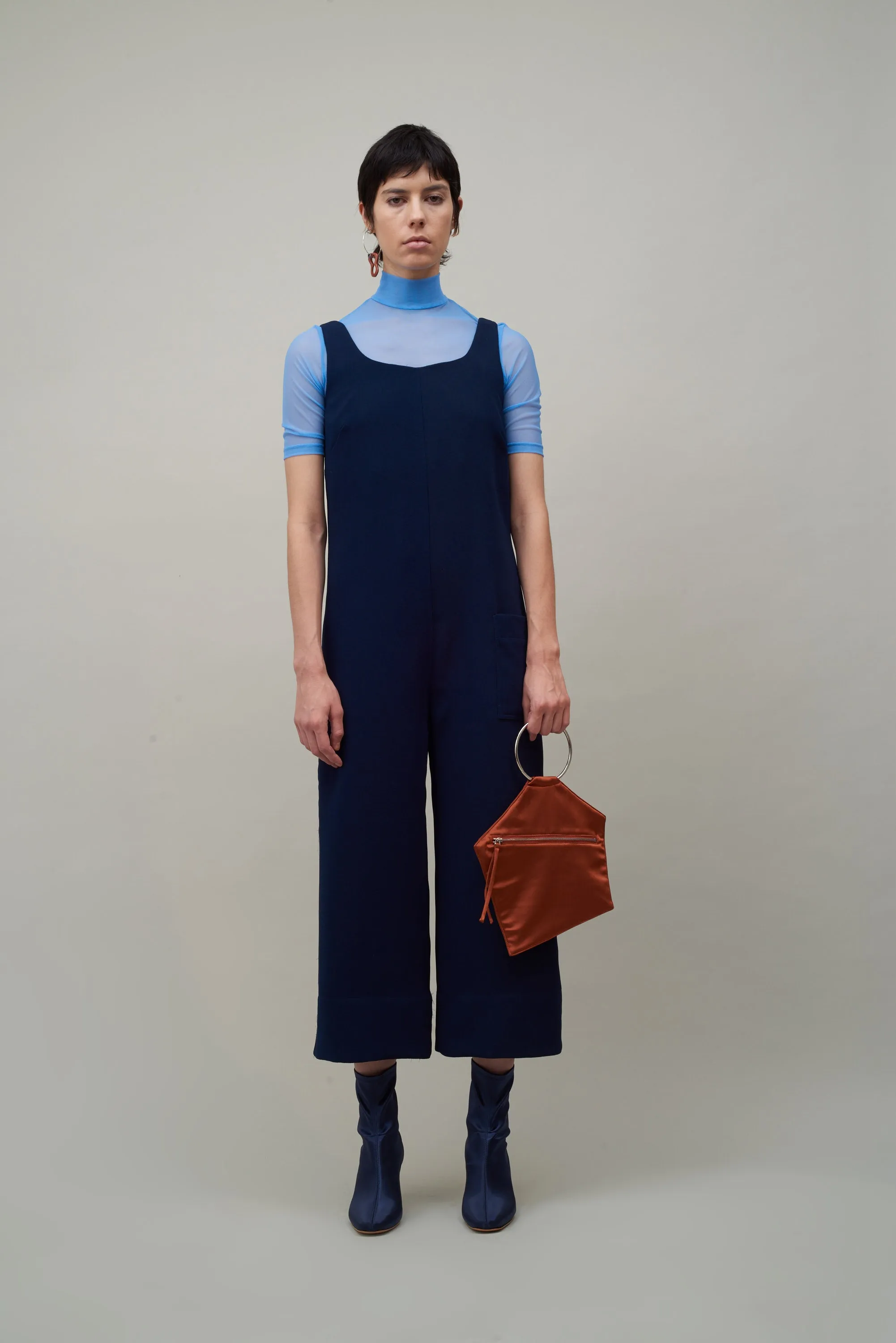 WIDE LEG JUMPSUIT - NAVY sold by NOMIA