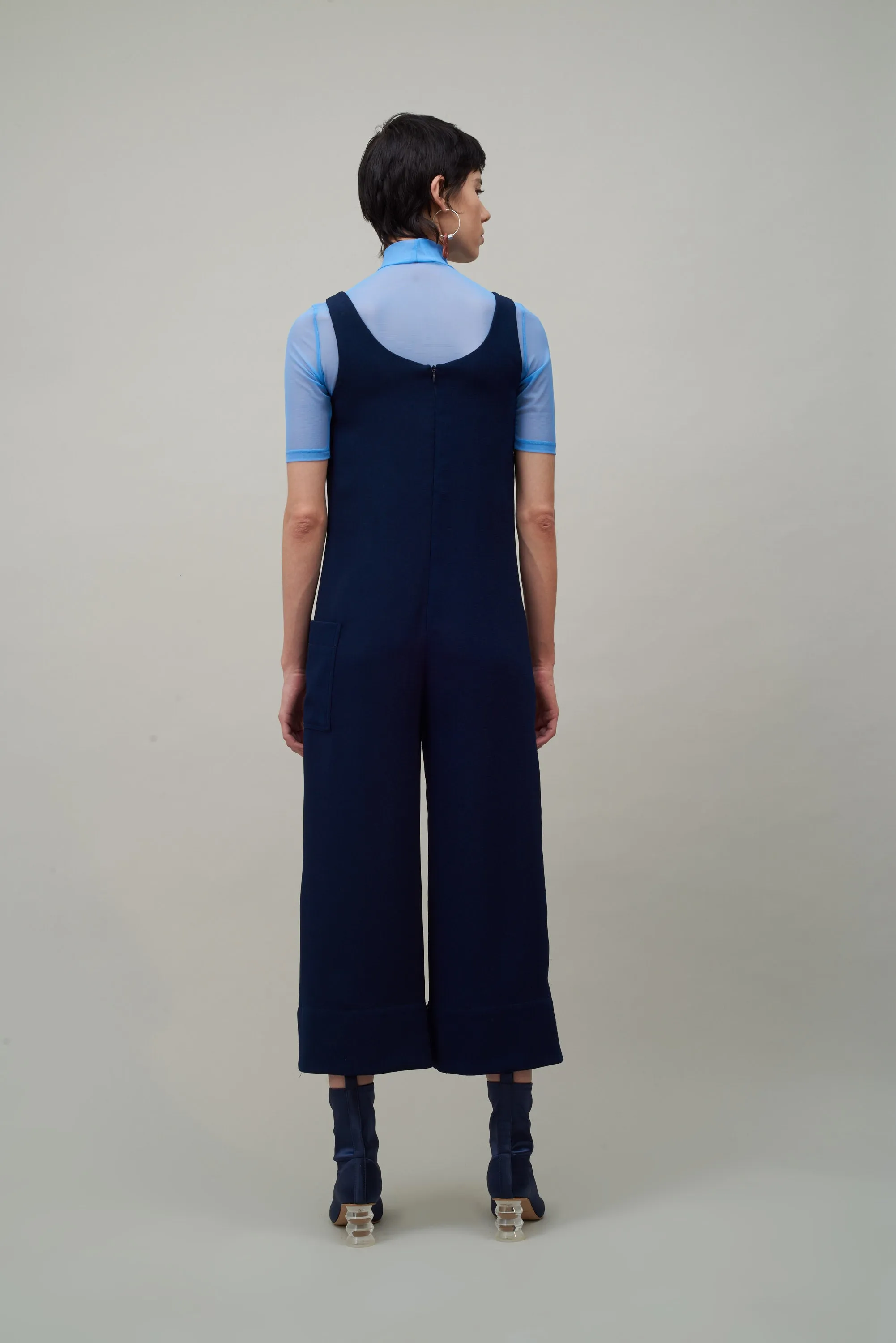 WIDE LEG JUMPSUIT - NAVY sold by NOMIA product image thumbnail 5