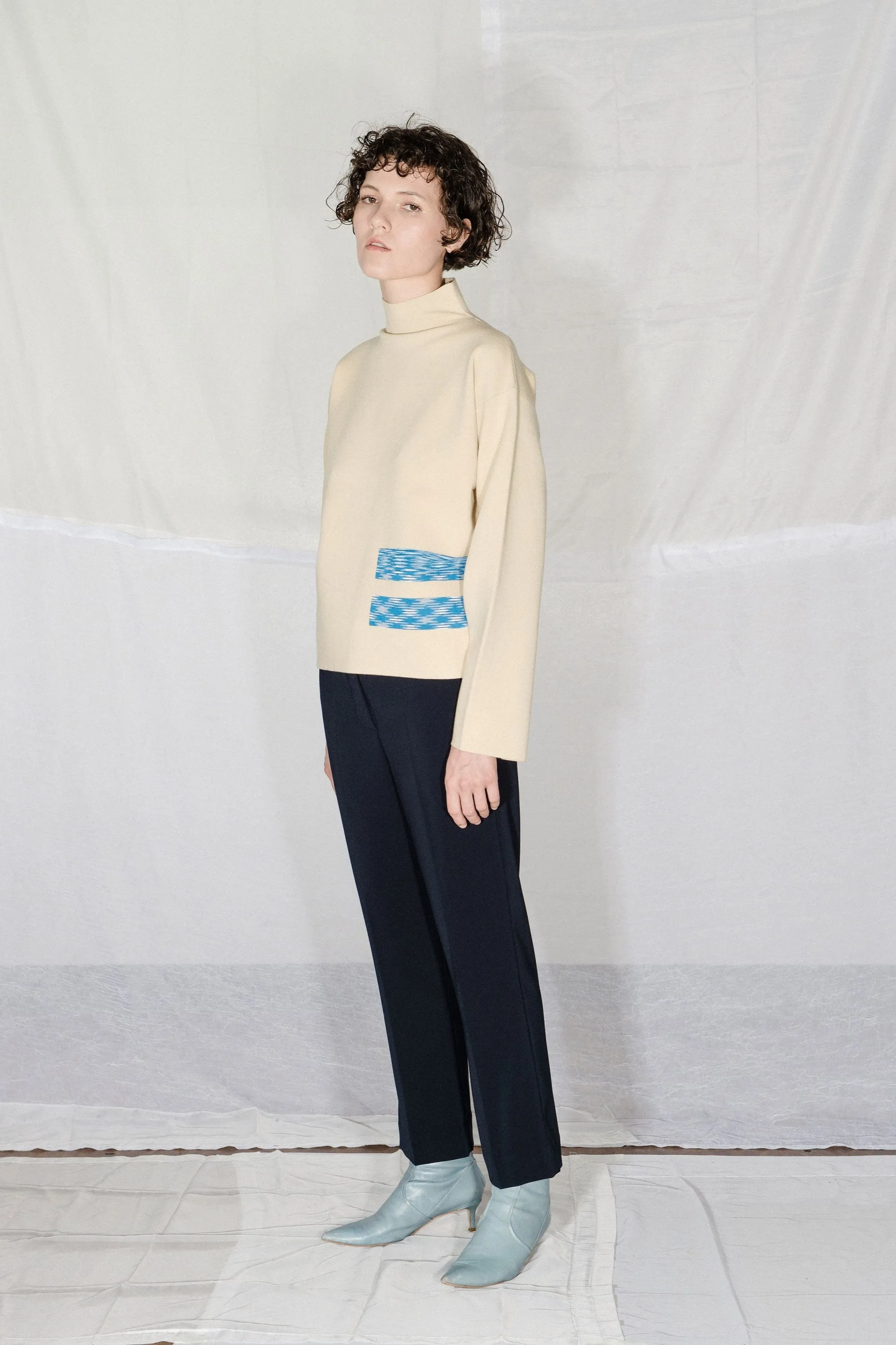 Cropped Trouser - Midnight sold by NOMIA
