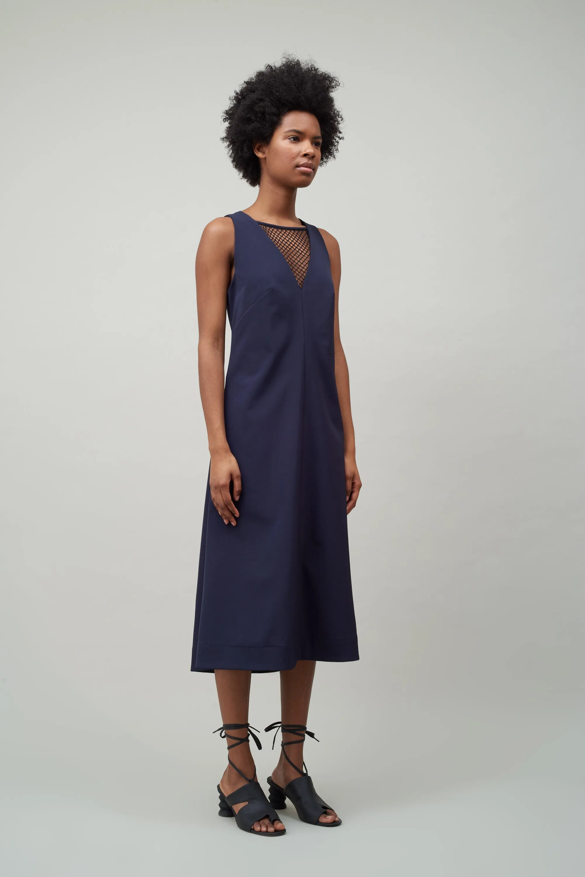 CROSSBACK INSERT DRESS - MIDNIGHT sold by NOMIA product image thumbnail 3