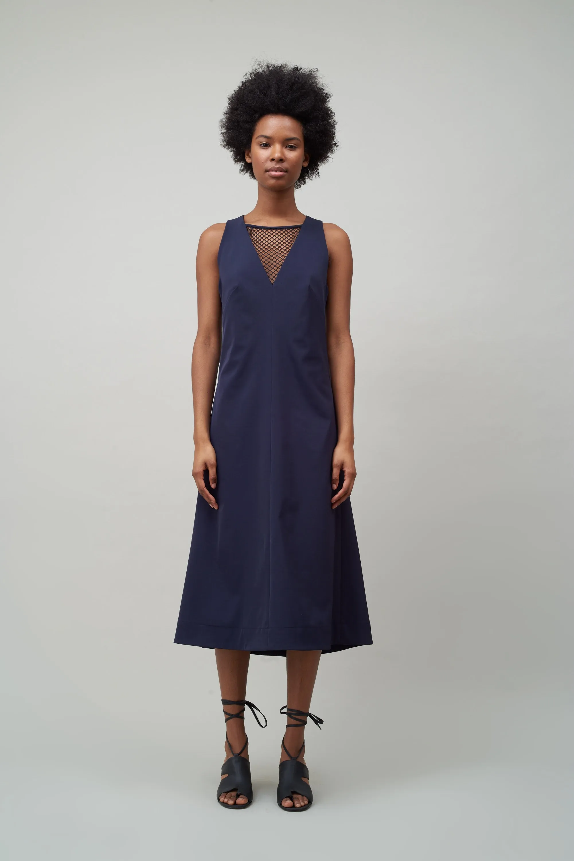 CROSSBACK INSERT DRESS - MIDNIGHT sold by NOMIA