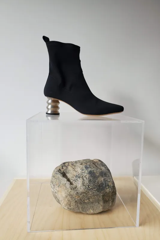 Binx Boot - Matte Black with Steel ZZ made by NOMIA