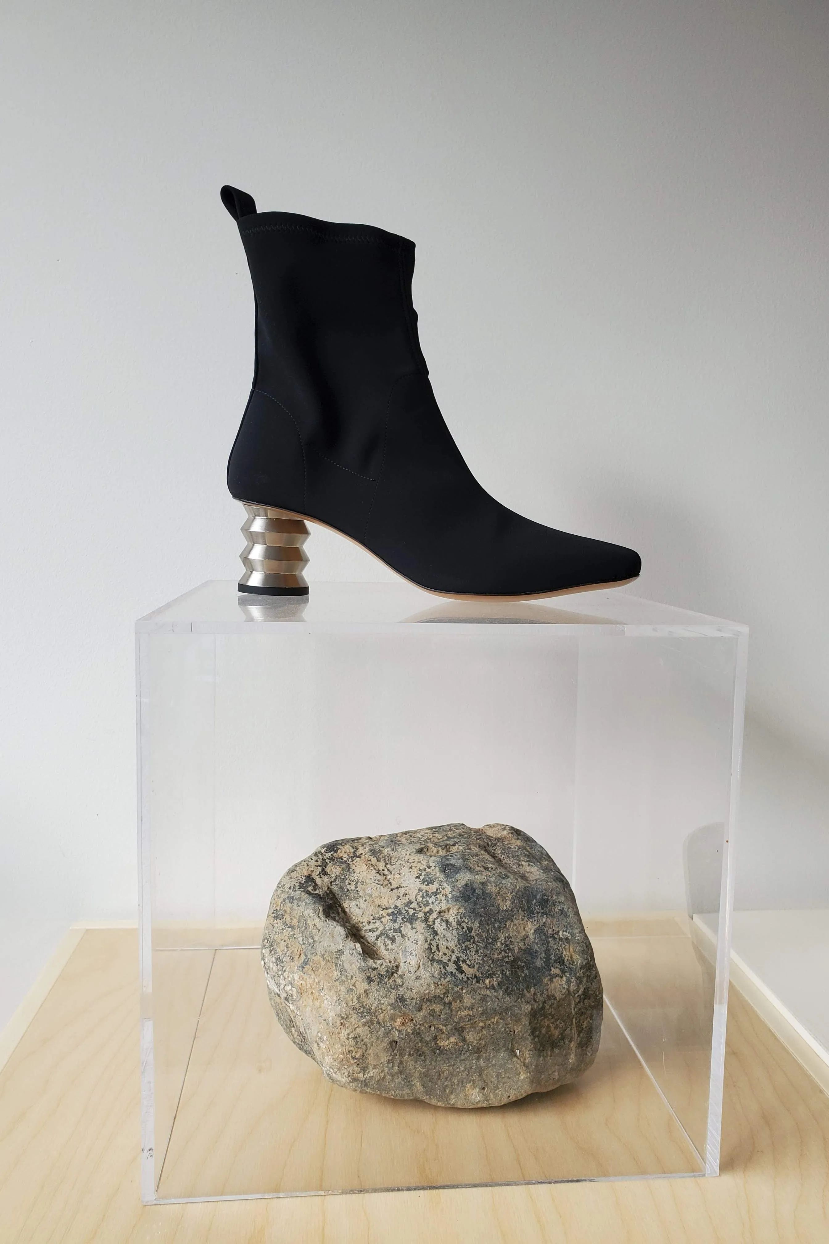 Binx Boot - Matte Black with Steel ZZ sold by NOMIA