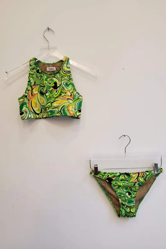 Racerback and Bikini Set - Neon Swirl sold by NOMIA