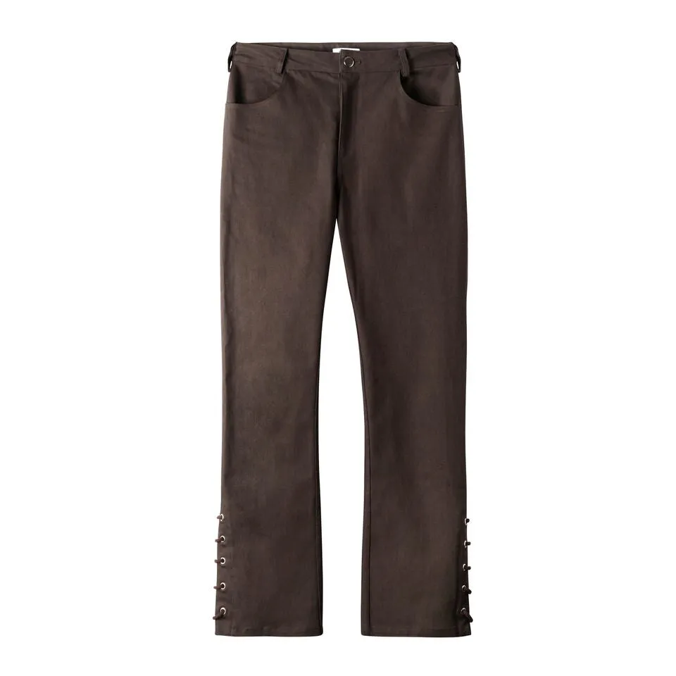 Laced Hem Pants - Umber sold by NOMIA product image thumbnail 2