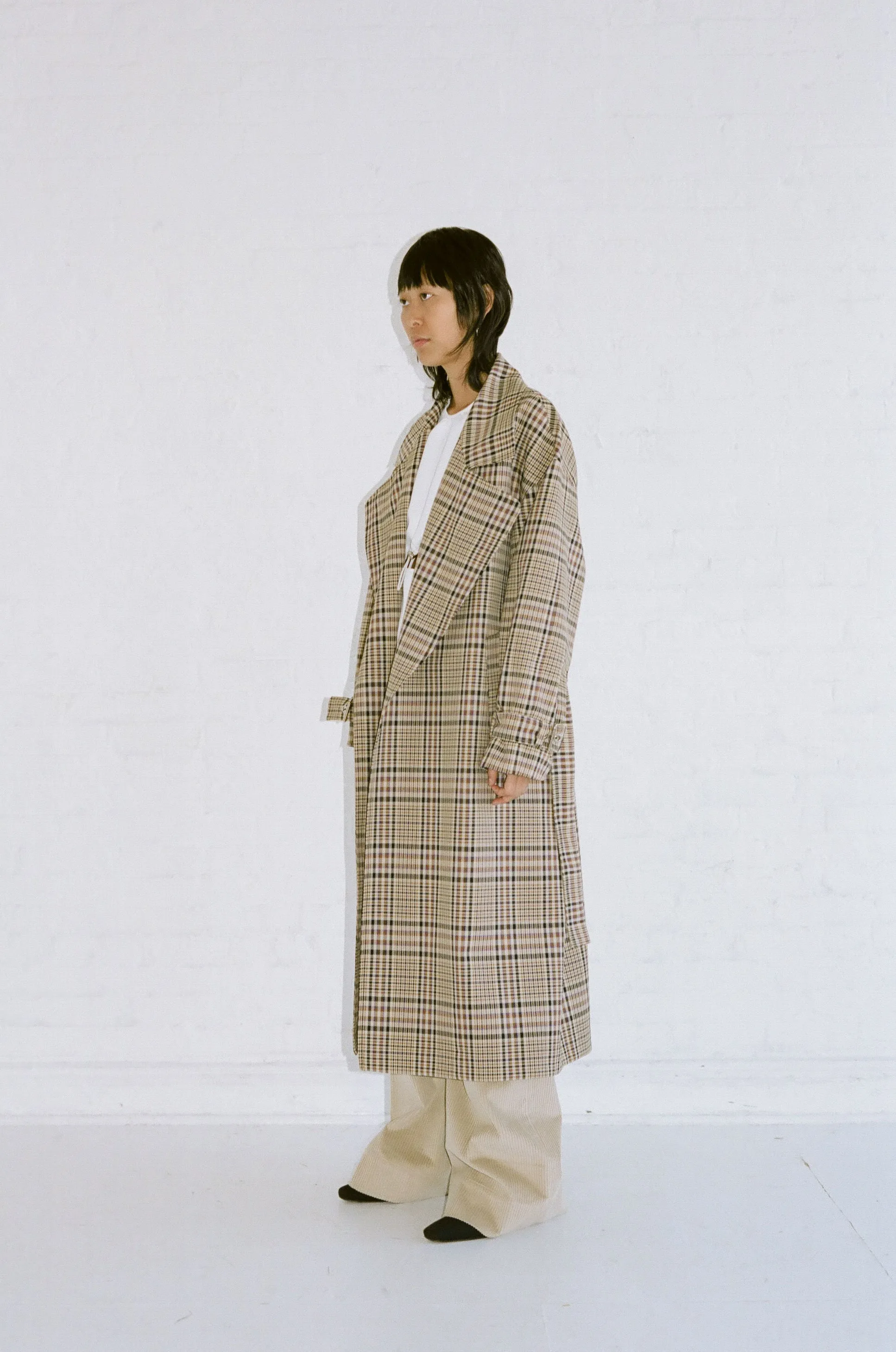 OVERSIZE TRENCH -PLAID MULTI sold by NOMIA