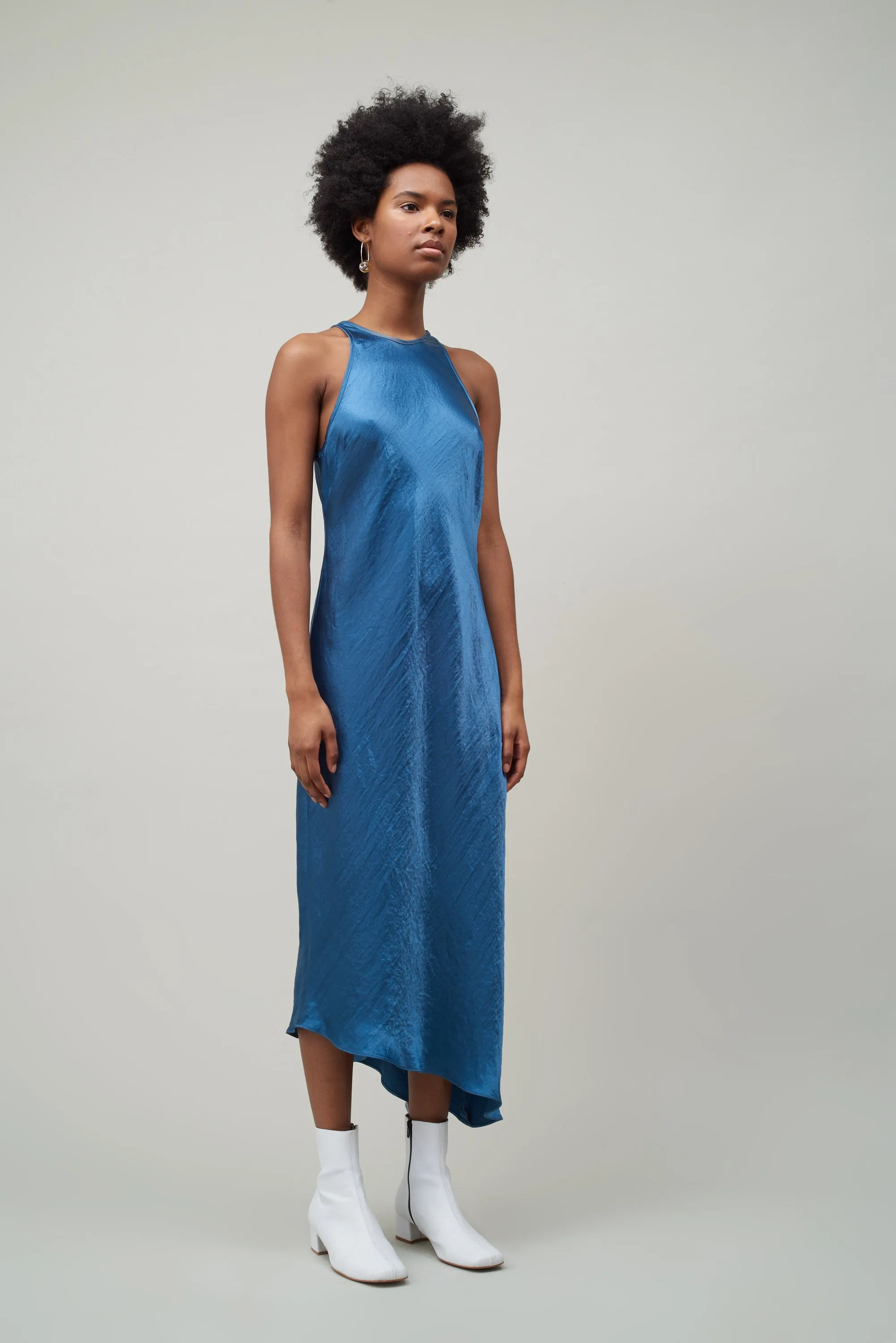 RACERBACK BIAS DRESS - LAGOON sold by NOMIA