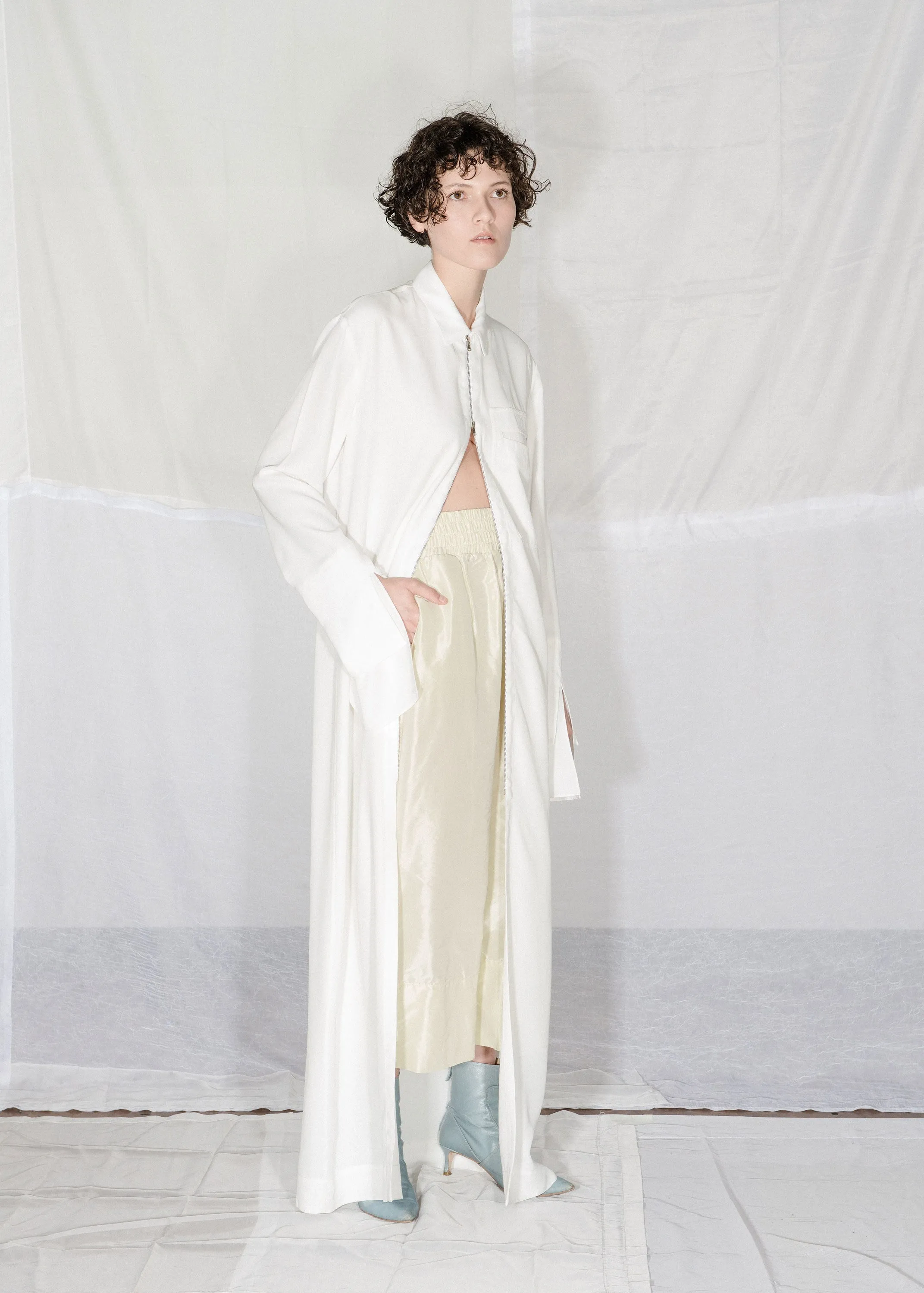 ZIP FRONT SHIRTDRESS sold by NOMIA