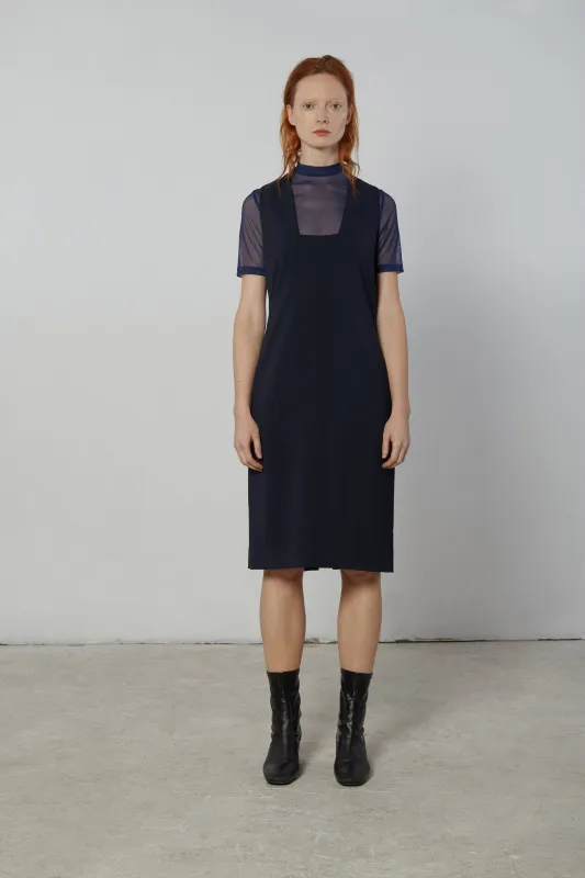 Short Sleeve Mesh Turtleneck - Marine made by NOMIA