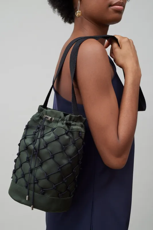 Rede Knotted Bucket Bag - Forest made by NOMIA