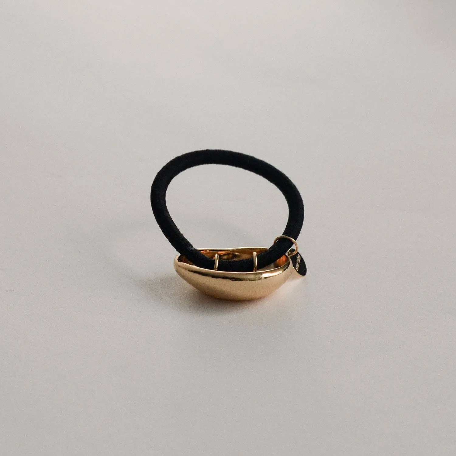Pebble-Shaped Metal Cuff Hair Tie | Gold sold by NOMIA product image thumbnail 3