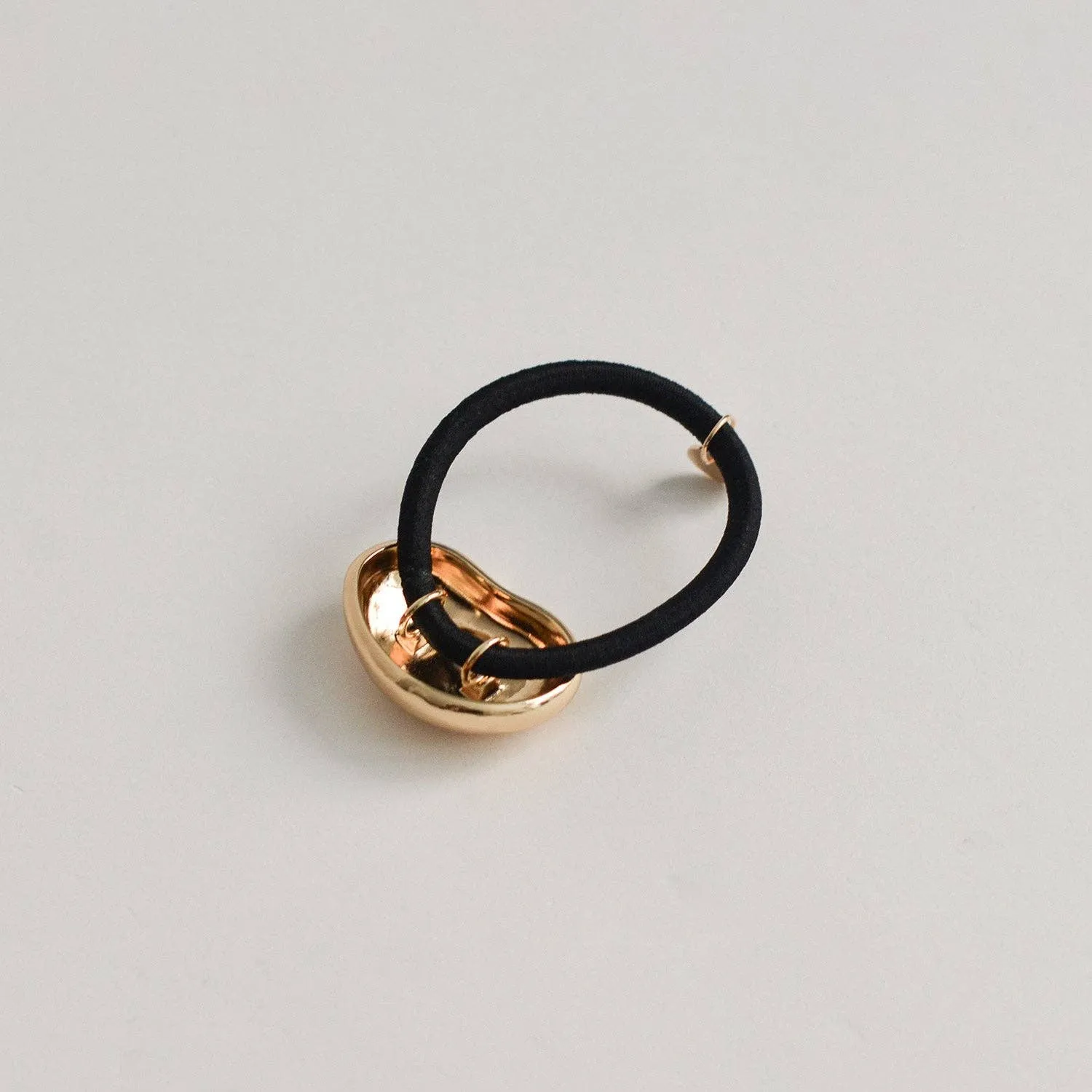 Pebble-Shaped Metal Cuff Hair Tie | Gold sold by NOMIA product image thumbnail 4