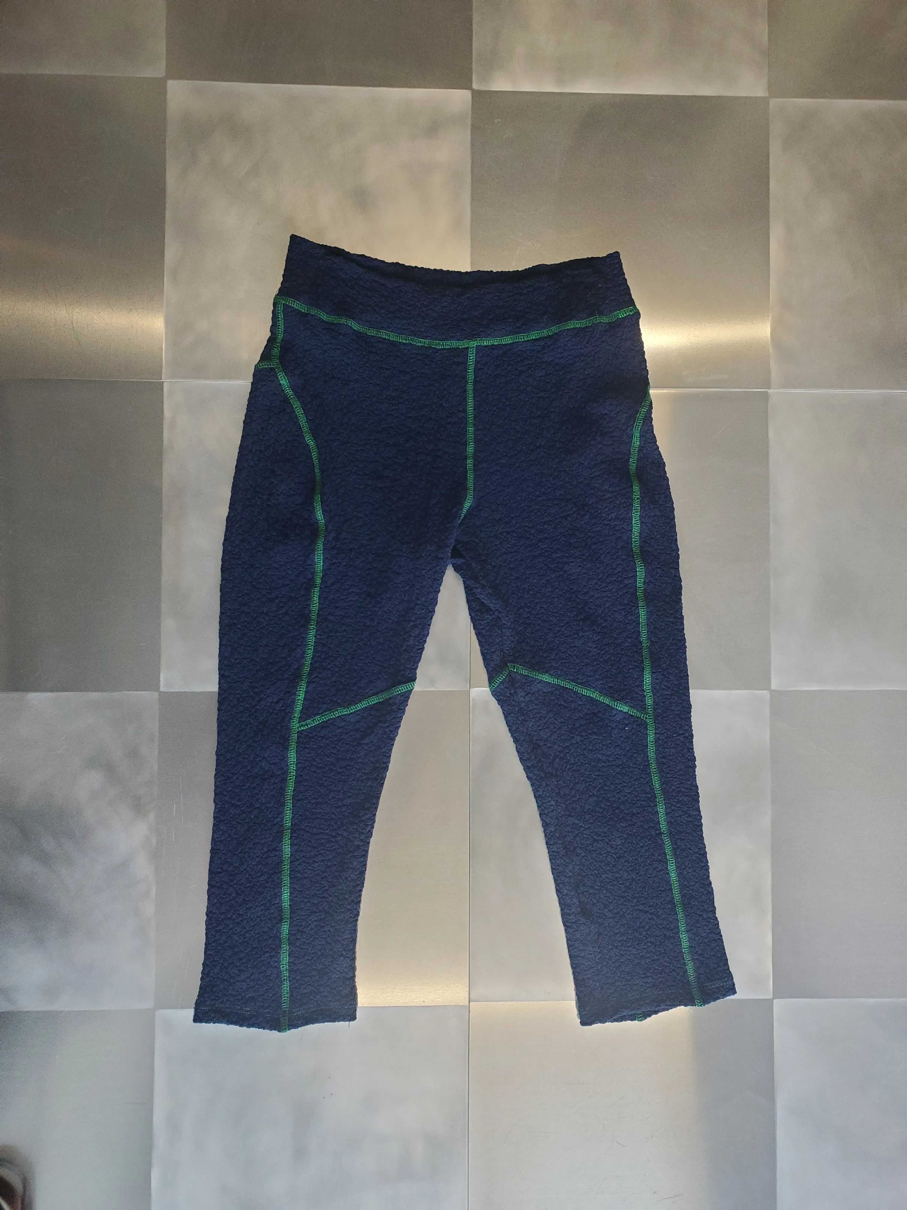 Scuba Capri - Midnight Lace / Kelly Green sold by NOMIA