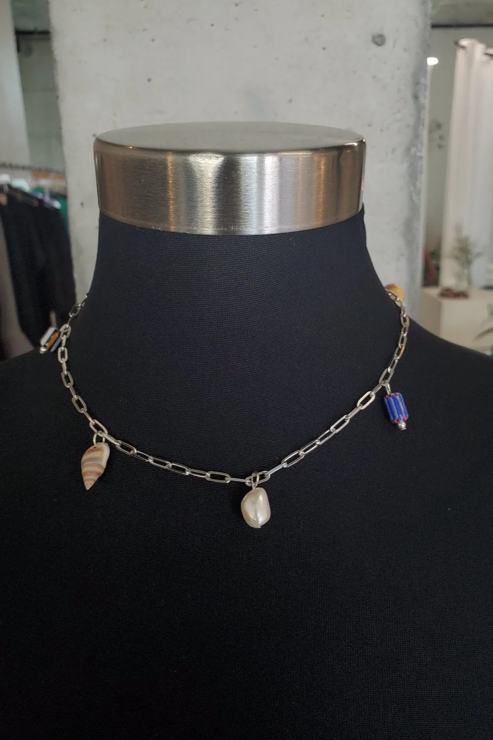 Confetti Charm Necklace - Silver Multicolor sold by NOMIA product image thumbnail 5