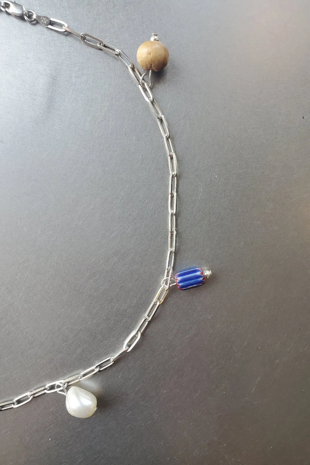 Confetti Charm Necklace - Silver Multicolor sold by NOMIA product image thumbnail 2