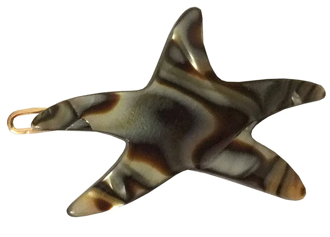 Star Hair Barrette - Onyx made by NOMIA