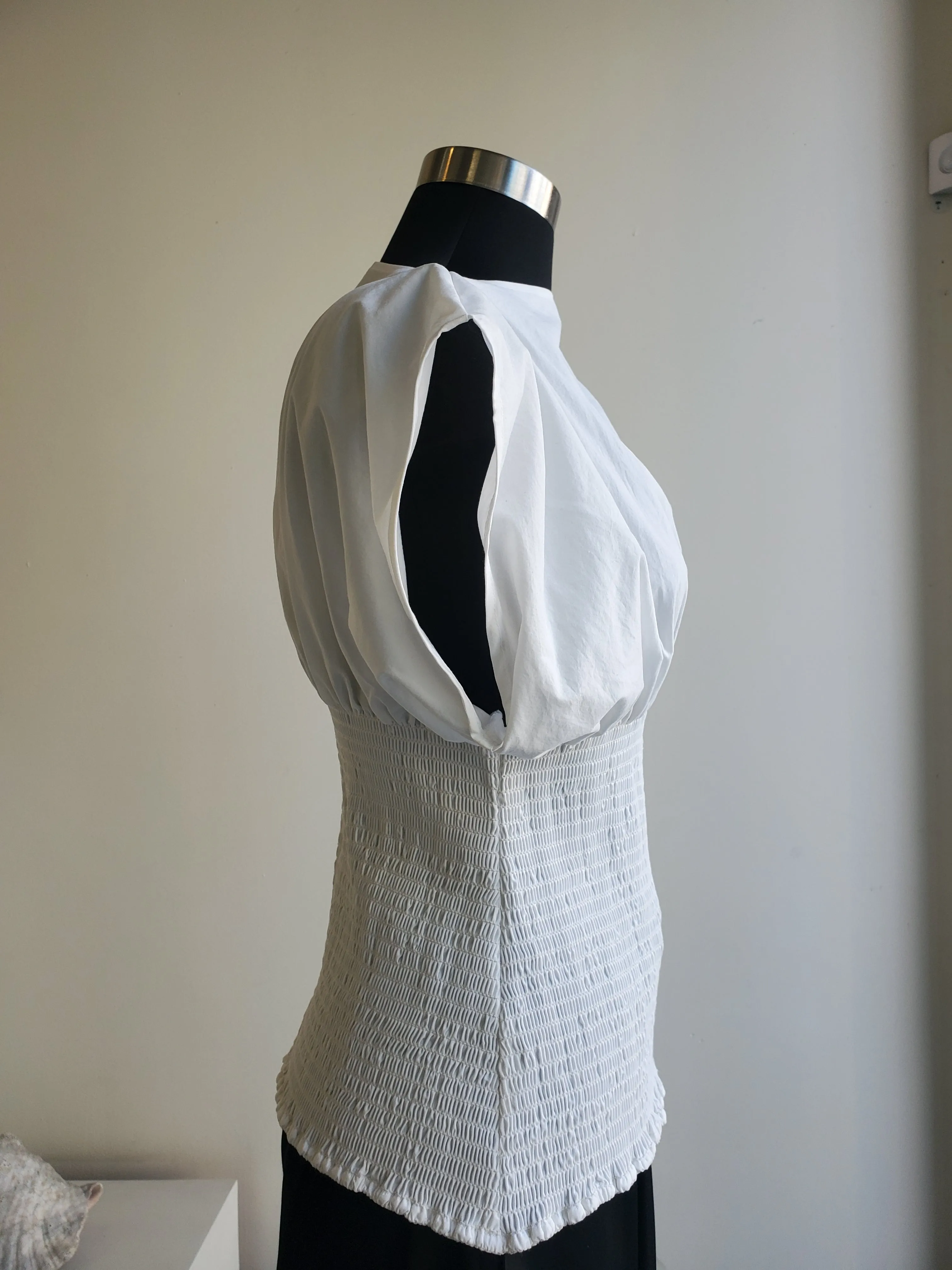 Smocked Sleeveless Top - Chalk sold by NOMIA product image thumbnail 2