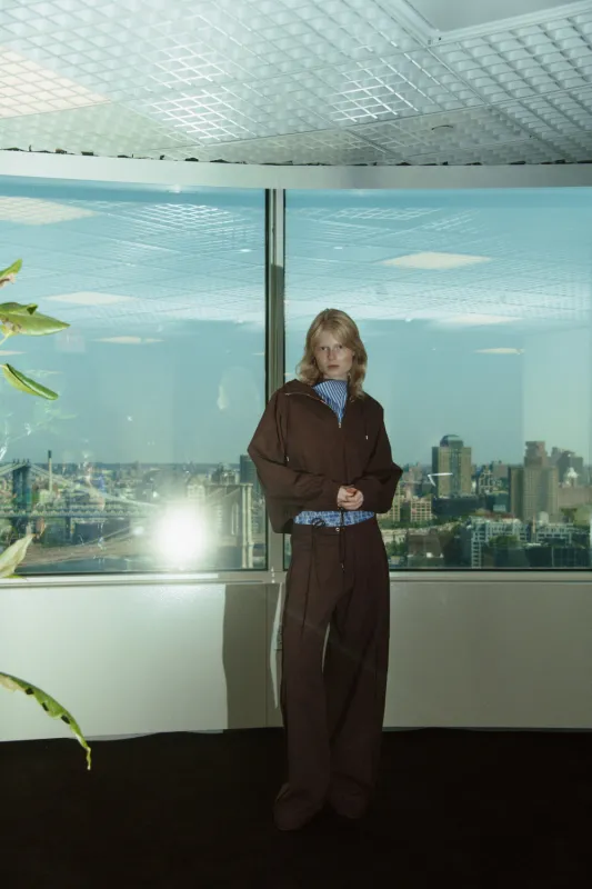 Zip Hooded Pullover - Russet made by NOMIA