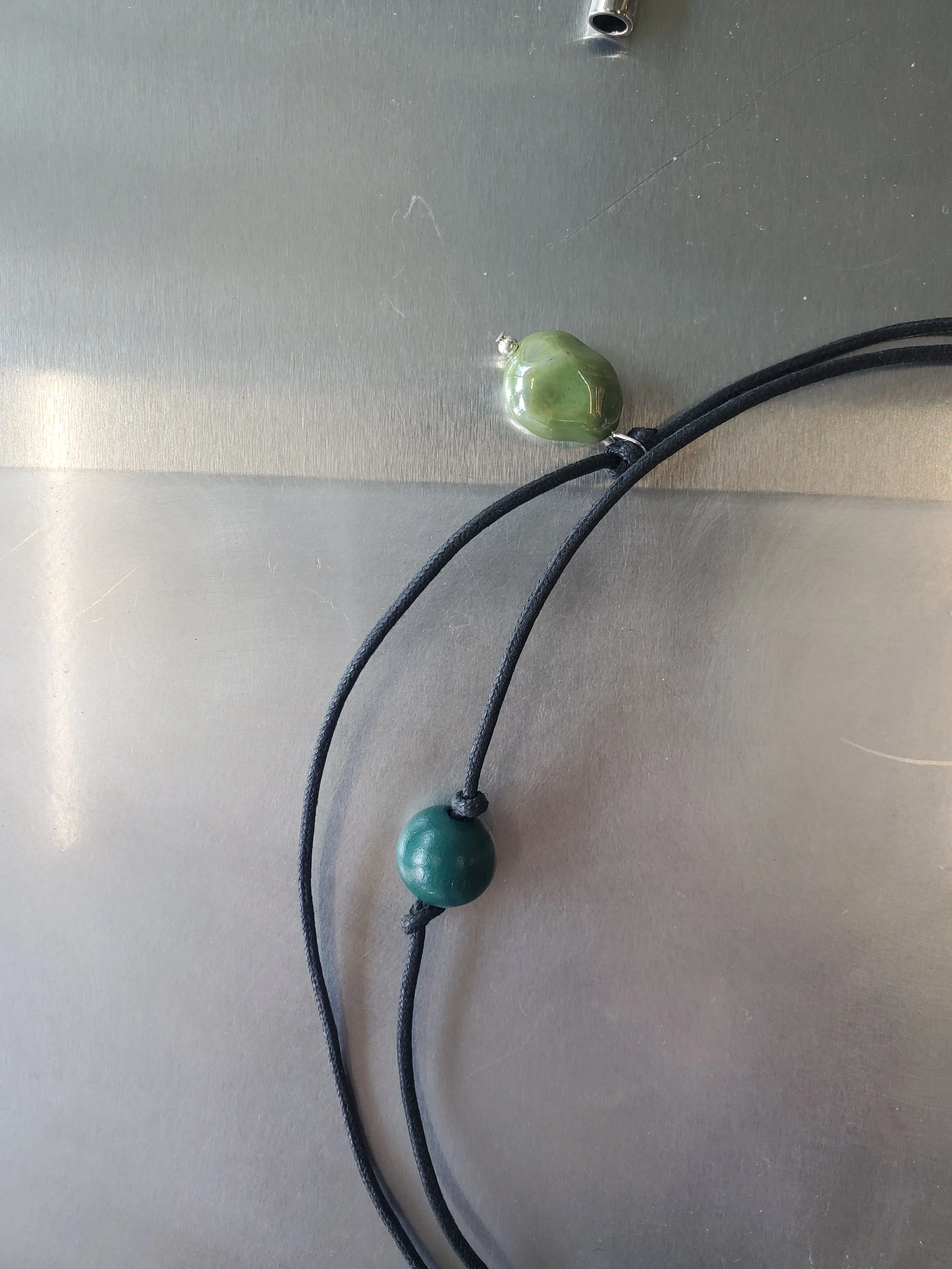 Confetti Cord Belt with Stone Circle Pendant - Verdant sold by NOMIA product image thumbnail 4