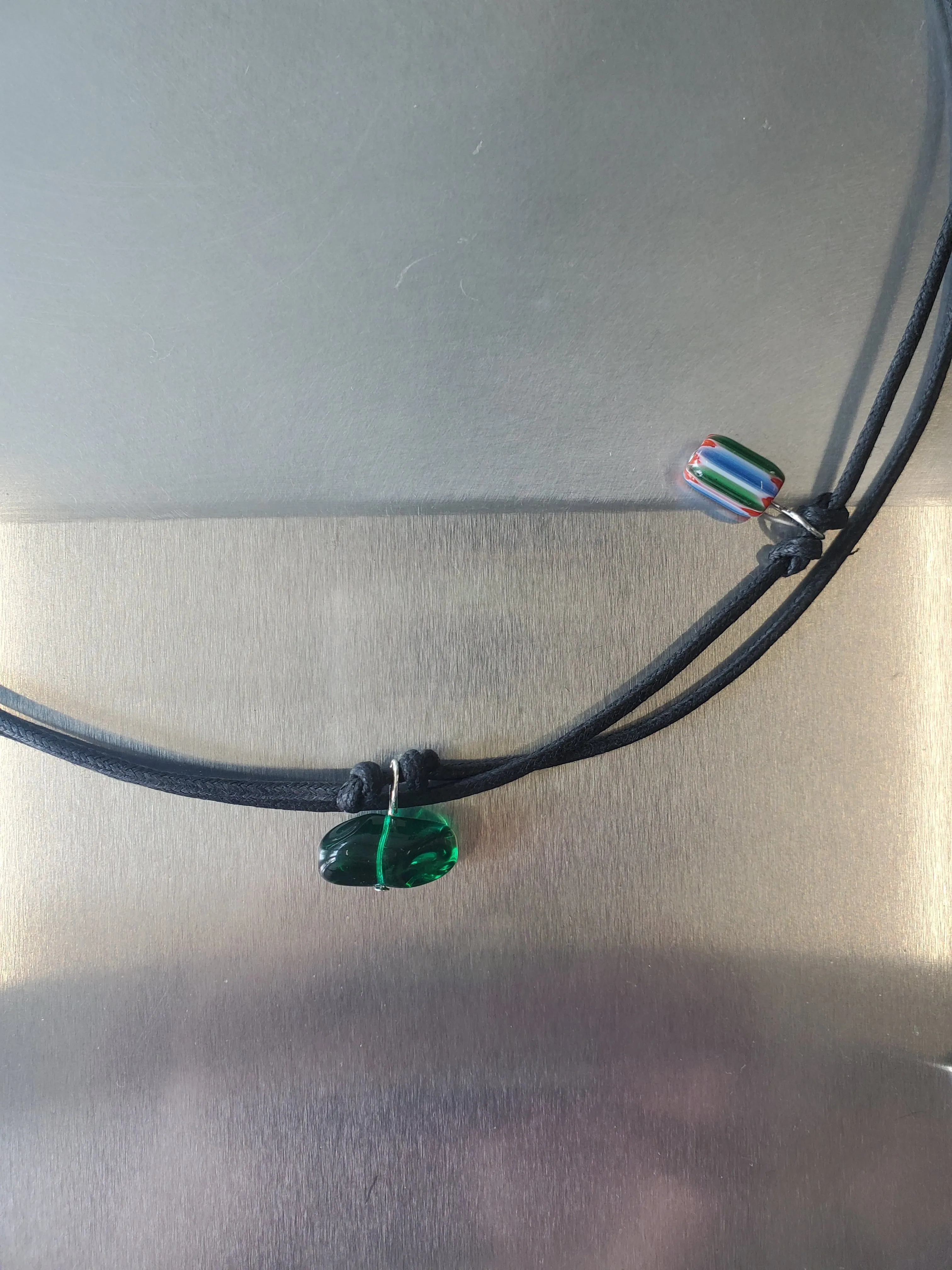 Confetti Cord Belt with Stone Circle Pendant - Verdant sold by NOMIA product image thumbnail 3