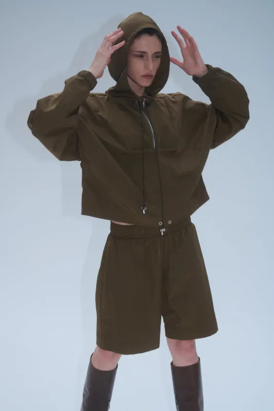 Zip Hooded Pullover - Sienna made by NOMIA